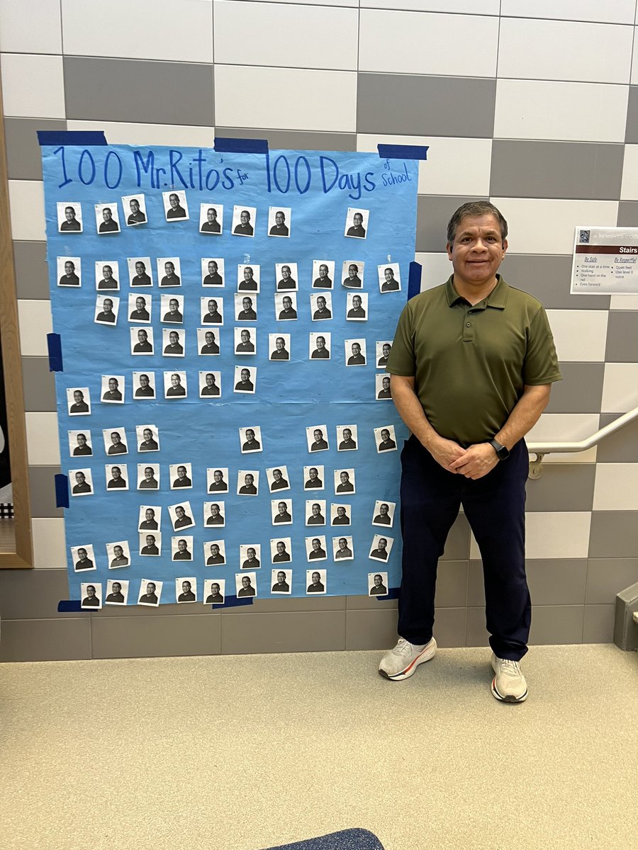 For 100 days of school we hid 100 Mr. Rito’s around Cassell!