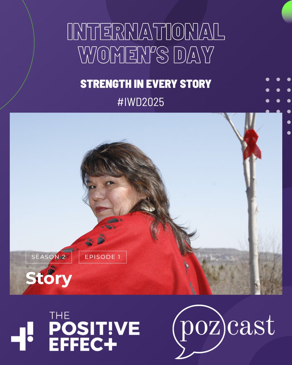 March 8 is #IWD2025! A global day to celebrate women’s voices and amplify their stories.
Tune into this episode of pozcast featuring <a href="/doris_peltier3/">Doris Peltier</a>, a passionate storyteller and researcher in Indigenous community-based research. Listen: loom.ly/G2P6hiw #HIVAwareness