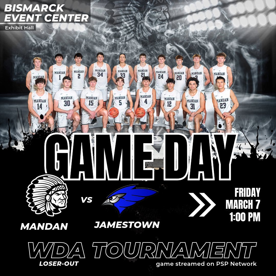 🏀WDA GAMEDAY🏀the⬛️BRAVES⬜️play today at 1:00 against the Jamestown Bluejays.  #GoBraves #OneVisionOneGoal