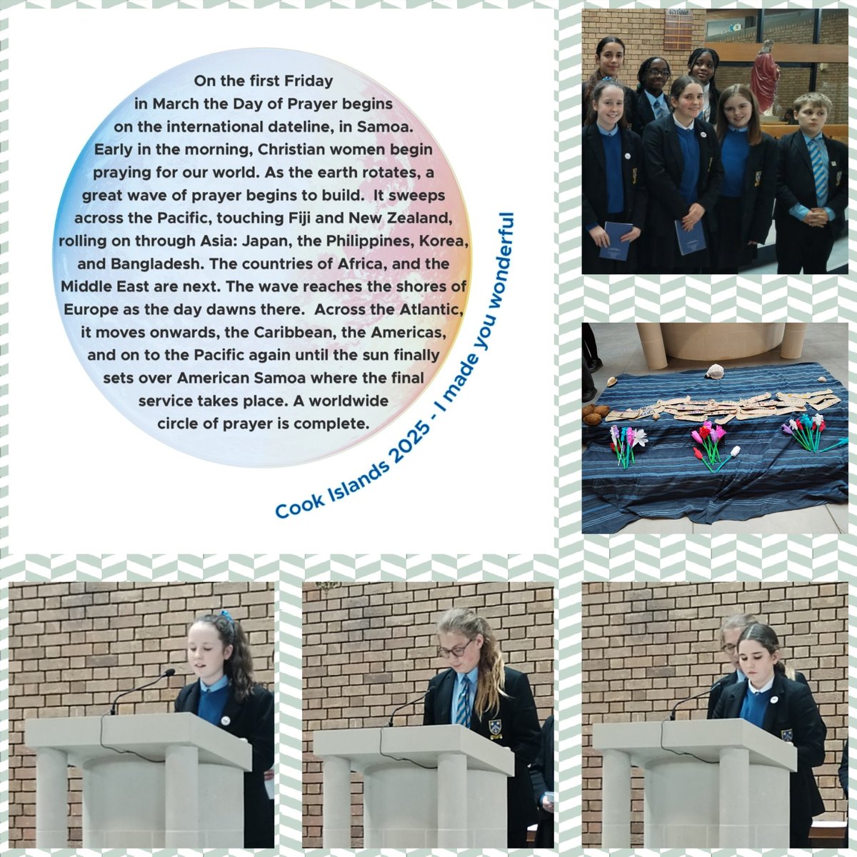 @BC_RE (@bc_redept) on Twitter photo We were part of the wave of prayer that swept across Earth today for #WorldDayOfPrayer 🌊🌎🙏🌹. Beautiful prayer service with theme #IMadeYouWonderful with parishioners from <a href="/StdunstansS/">stdunstanandstjude</a> and pupils from <a href="/DunstansPrimary/">St Dunstan’s Primary 🧡</a> <a href="/jude_primary/">St Jude's Catholic Primary School 🧡</a> <a href="/BishopChalloner/">Bishop Challoner Catholic College</a> <a href="/BC_Chaplaincy/">BC Chaplaincy</a>
Kia Orana! We were part of the wave of prayer that swept across Earth today for #WorldDayOfPrayer 🌊🌎🙏🌹. Beautiful prayer service with theme #IMadeYouWonderful with parishioners from <a href="/StdunstansS/">stdunstanandstjude</a> and pupils from <a href="/DunstansPrimary/">St Dunstan’s Primary 🧡</a> <a href="/jude_primary/">St Jude's Catholic Primary School 🧡</a> <a href="/BishopChalloner/">Bishop Challoner Catholic College</a> <a href="/BC_Chaplaincy/">BC Chaplaincy</a>
Kia Orana!