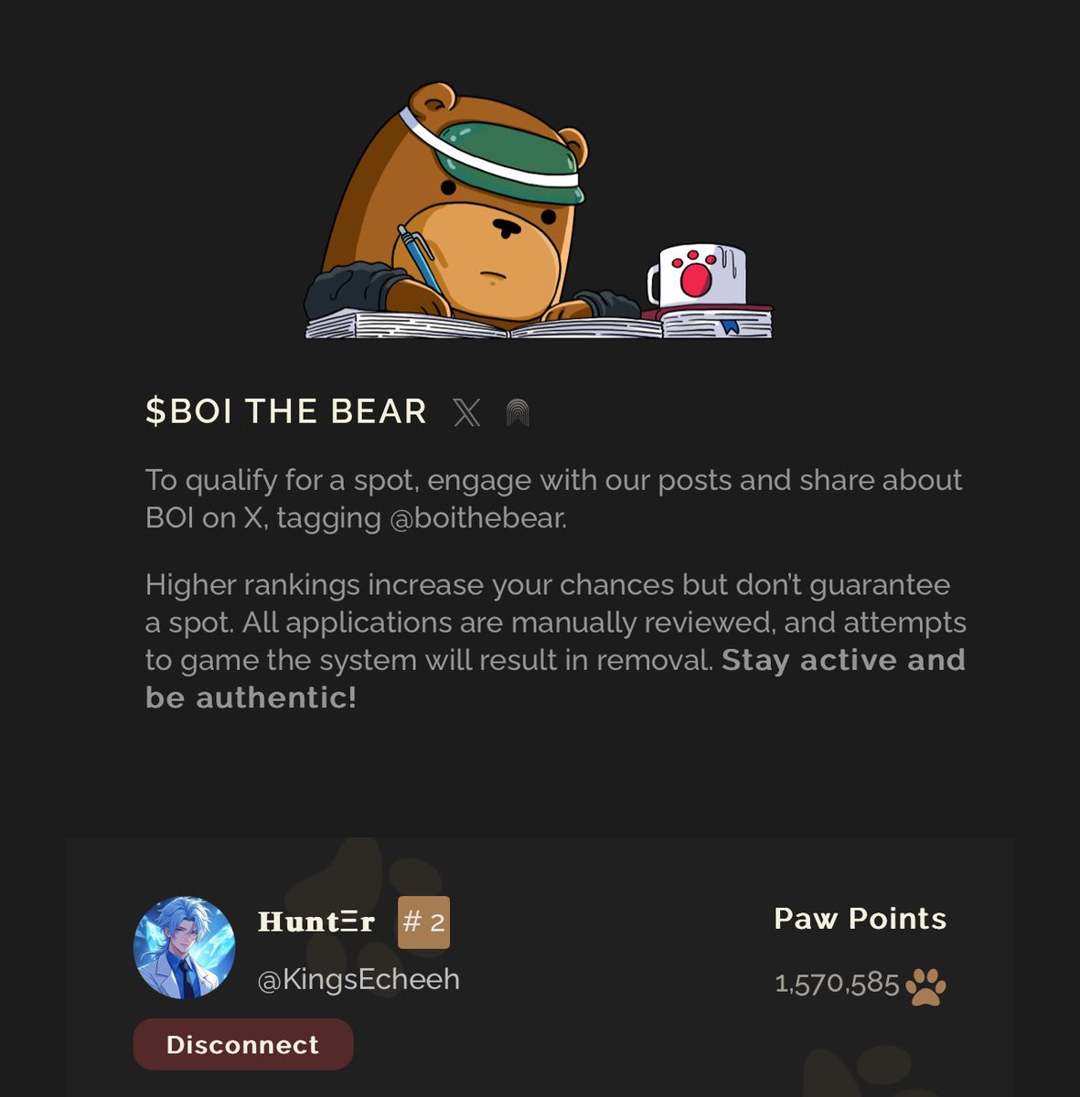 You have Zero points?

Drop your <a href="/Boithebear/">Boi</a> Tweet link ⬇️ 
I will Engage few

Turn on Notification 🔔