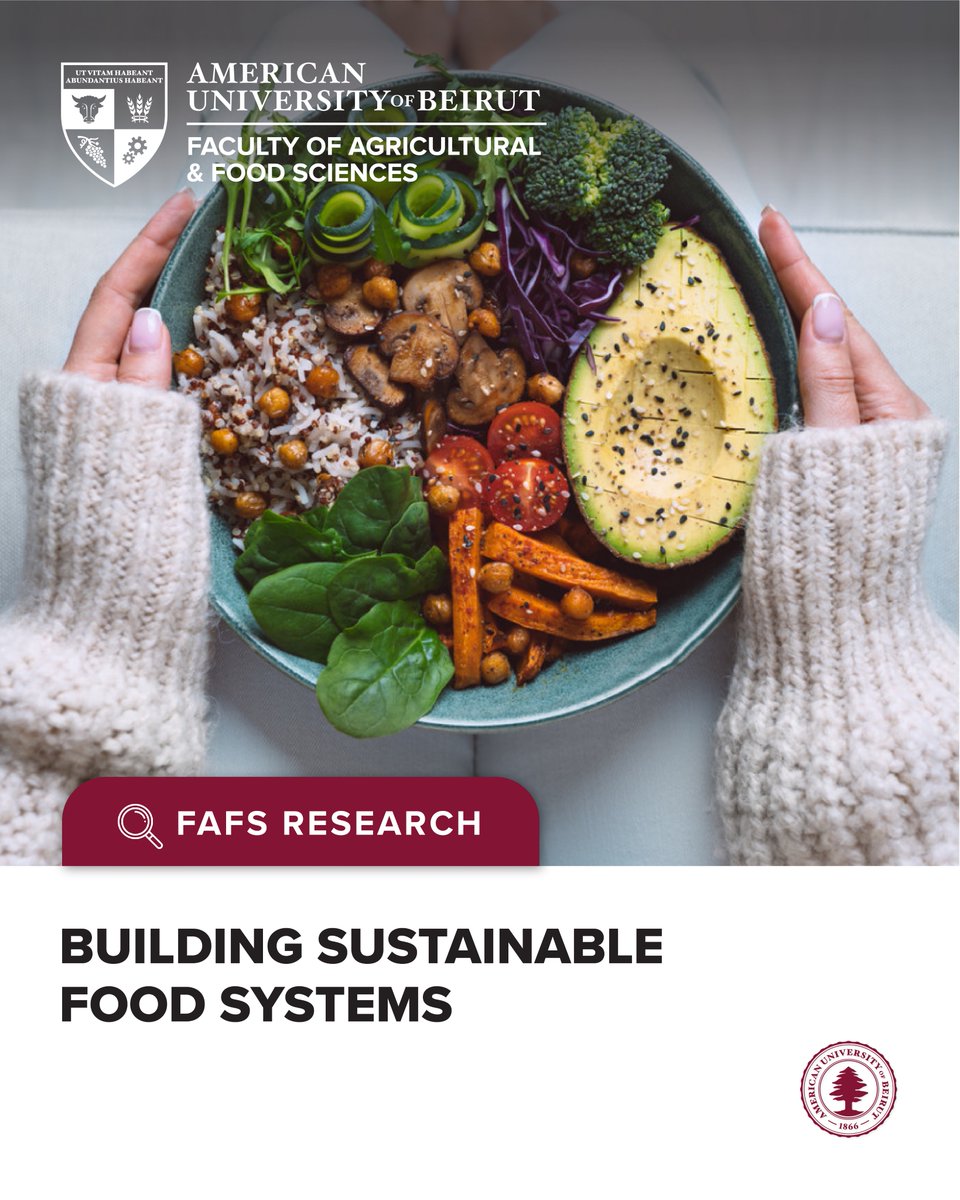 AUB_FAFS (@aub_fafs) on Twitter photo FAFS researchers, led by Dean <a href="/AmmarOlabi7/">Ammar Olabi</a> and Dr. Samer Kharroubi, developed a model predicting how meal components impact vegetarian meal acceptability, aiding in crafting satisfying plant-rich menus.
onlinelibrary.wiley.com/doi/10.1002/fs… FAFS researchers, led by Dean <a href="/AmmarOlabi7/">Ammar Olabi</a> and Dr. Samer Kharroubi, developed a model predicting how meal components impact vegetarian meal acceptability, aiding in crafting satisfying plant-rich menus.
onlinelibrary.wiley.com/doi/10.1002/fs…