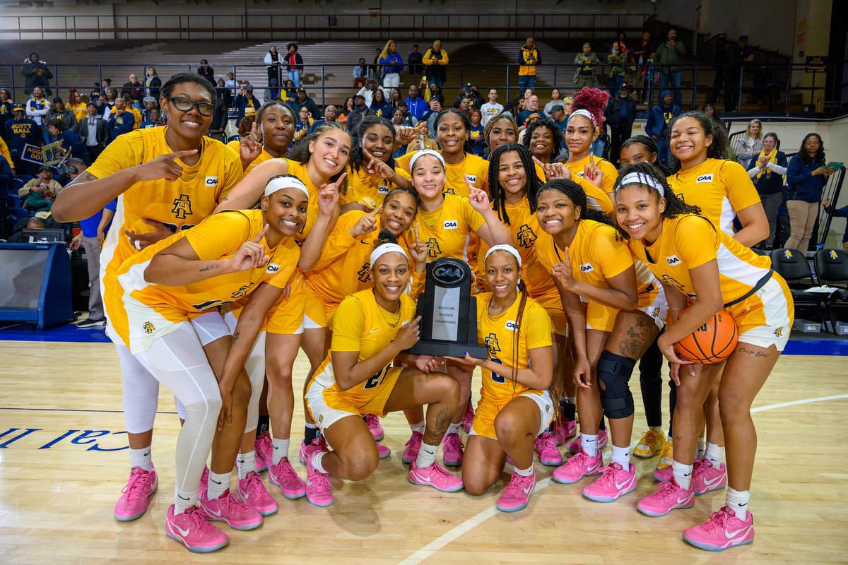 N.C. A&T Athletics (@ncataggies) on Twitter photo Good morning, Aggie fans! ☀️ Say hello to the Champs 🤩💙💛
<a href="/LadyAggieBall/">Lady Aggie Ball</a> x #AggePride Good morning, Aggie fans! ☀️ Say hello to the Champs 🤩💙💛
<a href="/LadyAggieBall/">Lady Aggie Ball</a> x #AggePride