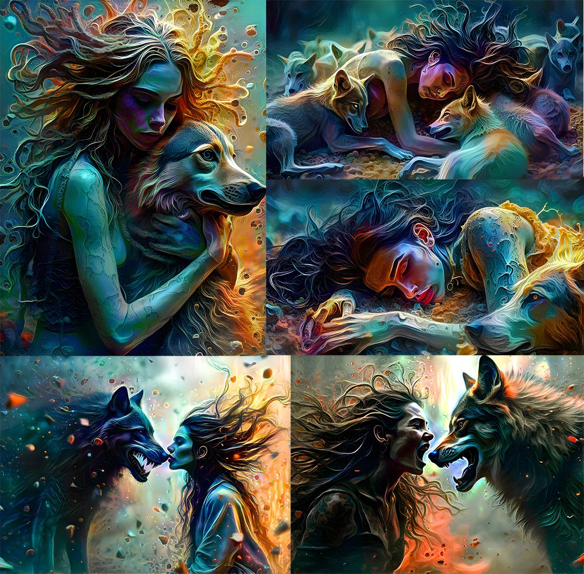 Soondhy's tweet photo. The week end is at the corner
And it will be minting time 🥳
" Among Wolves " Collection
Only 5 pieces
#NFTs #NFTsCollection #digitalart https://t.co/epa5rAqhMS