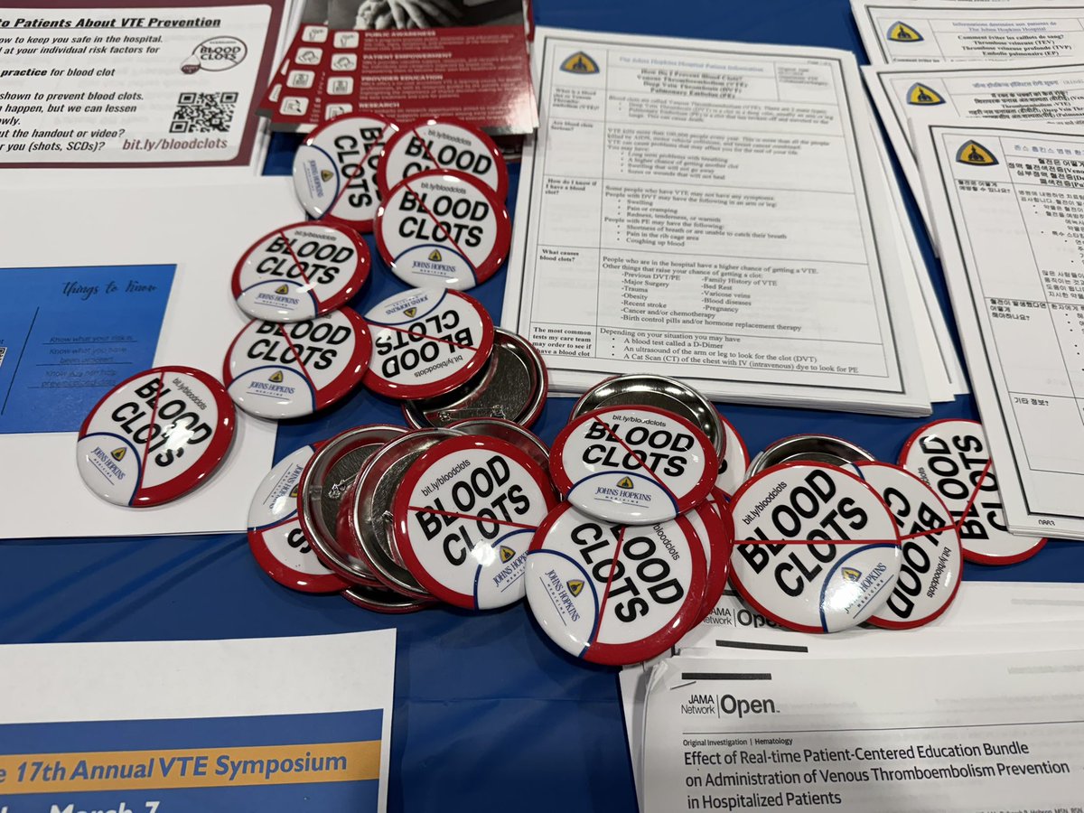 Elliott R Haut, MD, PhD (@elliotthaut) on Twitter photo The patient panel is always a highlight of the <a href="/HopkinsMedicine/">Johns Hopkins Medicine</a> VTE Symposium. Use this QR code to ask these patients questions online now. #JHMVTE #BCAM #BloodClotAwarenessMonth The patient panel is always a highlight of the <a href="/HopkinsMedicine/">Johns Hopkins Medicine</a> VTE Symposium. Use this QR code to ask these patients questions online now. #JHMVTE #BCAM #BloodClotAwarenessMonth