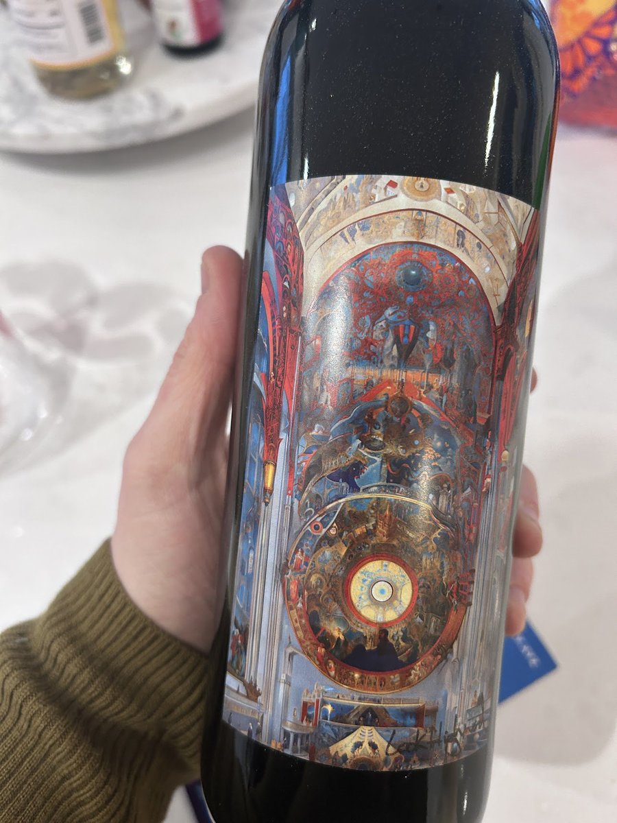arrived ! Wine from Málaga art from <a href="/LookHighward/">Look Highward</a> &lt;3 generously gifted from <a href="/snoozedsneeze/">SNZ</a> 🍷🍷

thanks for making it happen <a href="/MariaAlma2018/">MashaAlma</a>