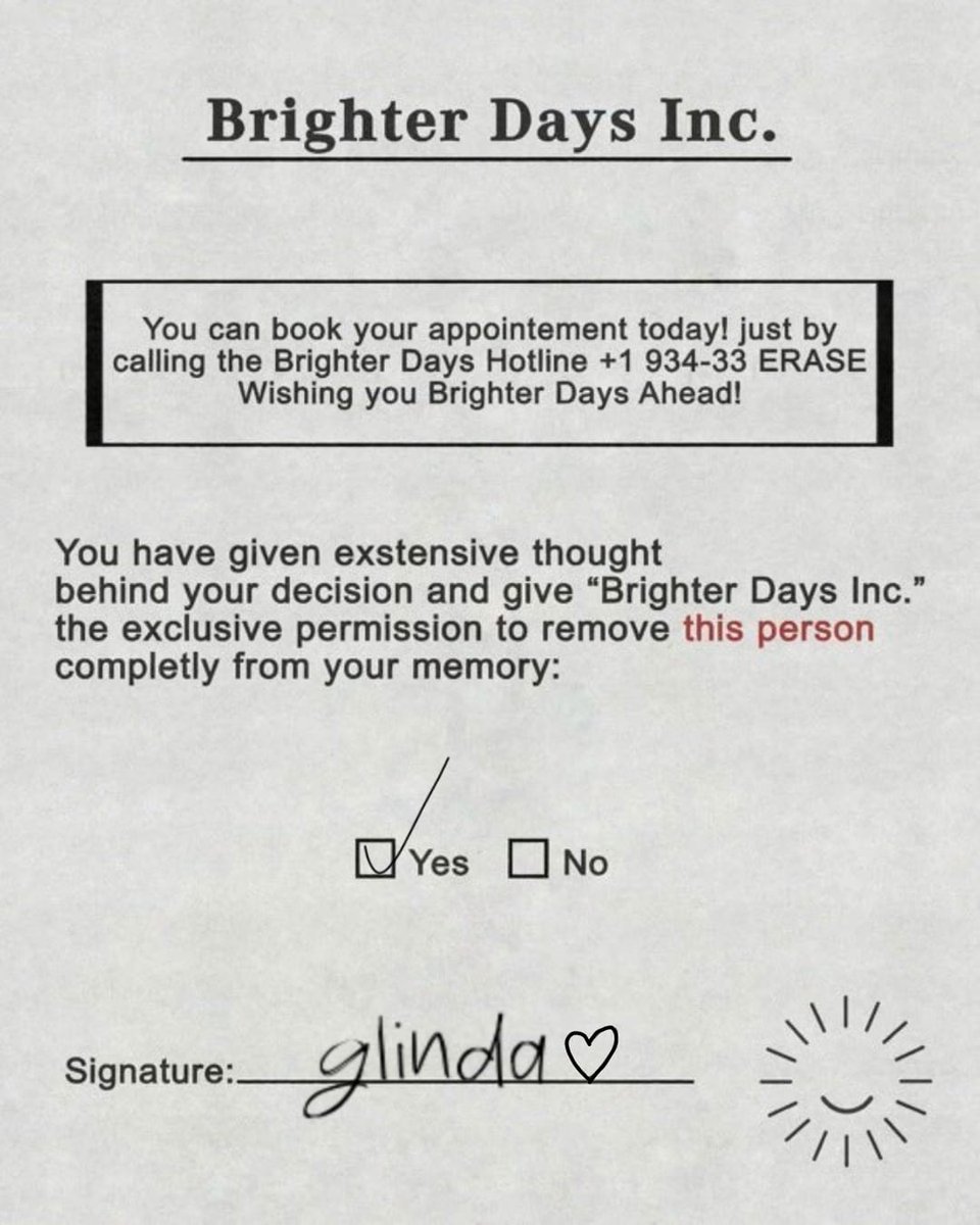 glinda has signed the brighter days inc. consent form! fiyero it's over for you.