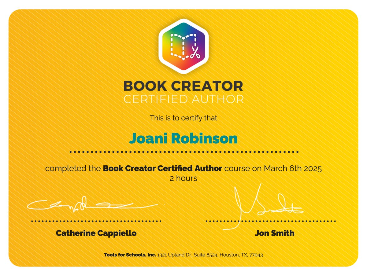 Joani Robinson (@joani_miller1) on Twitter photo So thankful for the partnership we have with <a href="/farmerfaubs/">Farmer Faubs 🤠+🌈</a> introducing us to <a href="/BookCreatorApp/">Book Creator Team</a> . Our district is loving all of the amazing features and can't wait to see all of the amazing creations in our classrooms. Just don't forget...I got certified first! So thankful for the partnership we have with <a href="/farmerfaubs/">Farmer Faubs 🤠+🌈</a> introducing us to <a href="/BookCreatorApp/">Book Creator Team</a> . Our district is loving all of the amazing features and can't wait to see all of the amazing creations in our classrooms. Just don't forget...I got certified first!