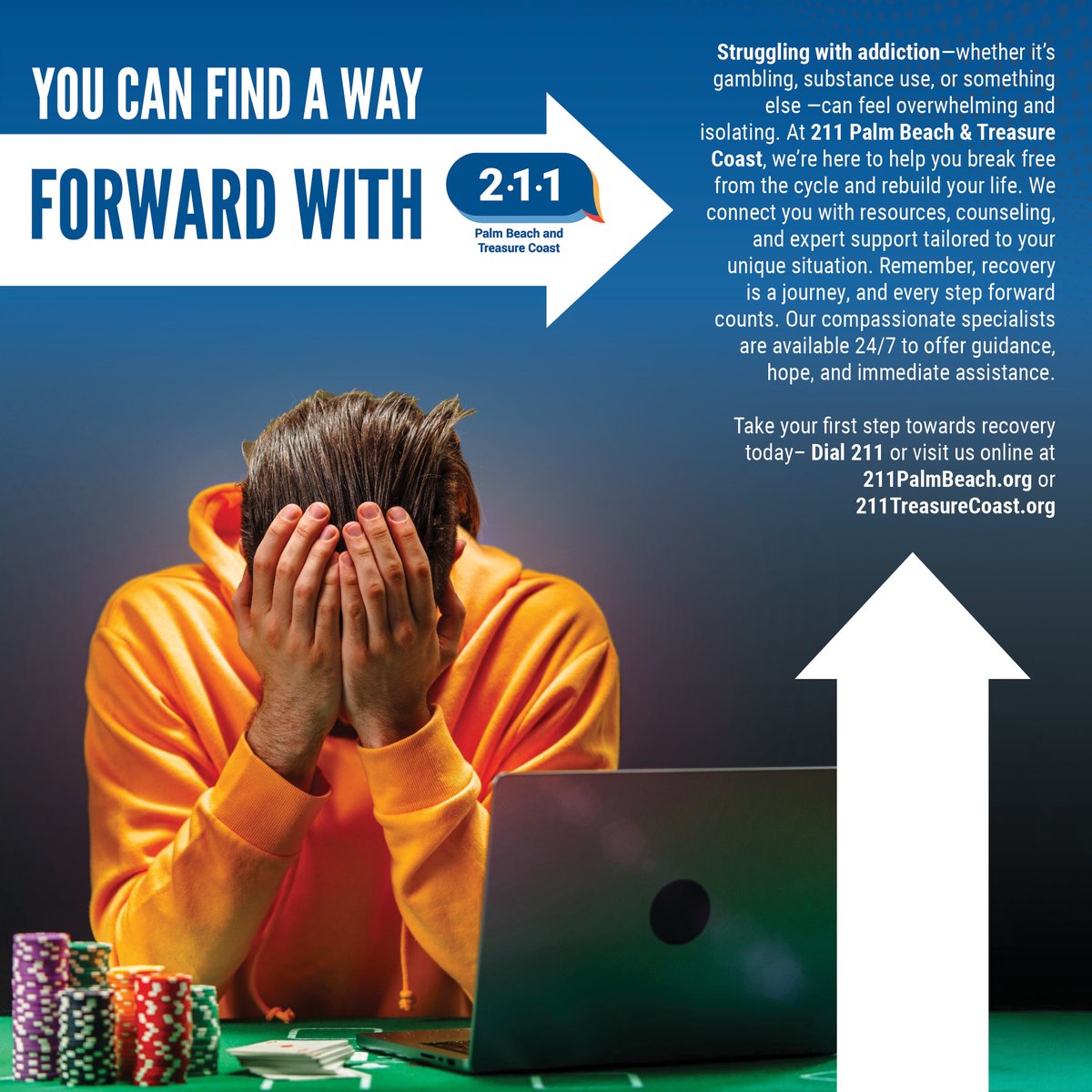 211_HelpLine's tweet image. Struggling with addiction? You're not alone.
💙 211 is here 24/7 with support, resources & hope. Take the first step—call 211 today. 🌿💪
#RecoveryIsPossible #YouAreNotAlone #211Helps