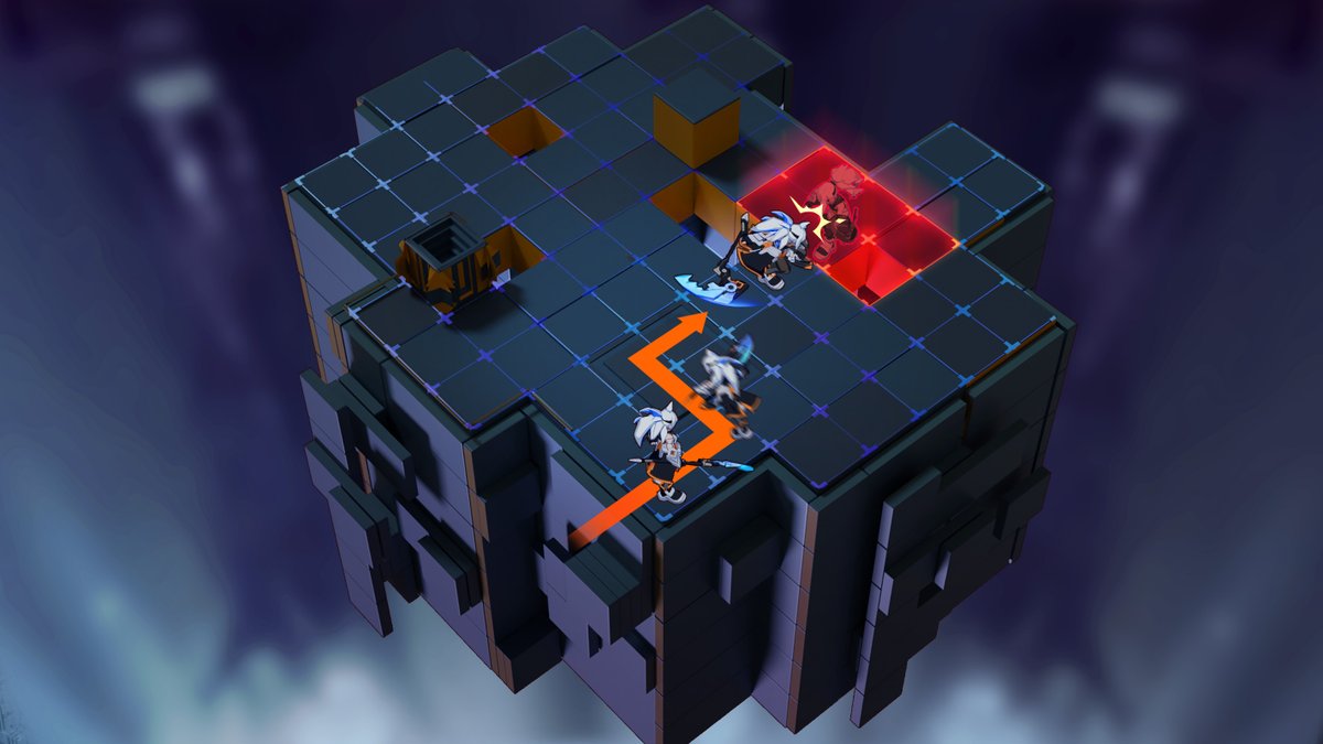 #TurnBasedThursday
This is a concept art of Coring’s environment. A strategy game centered around line-drawing mechanics.