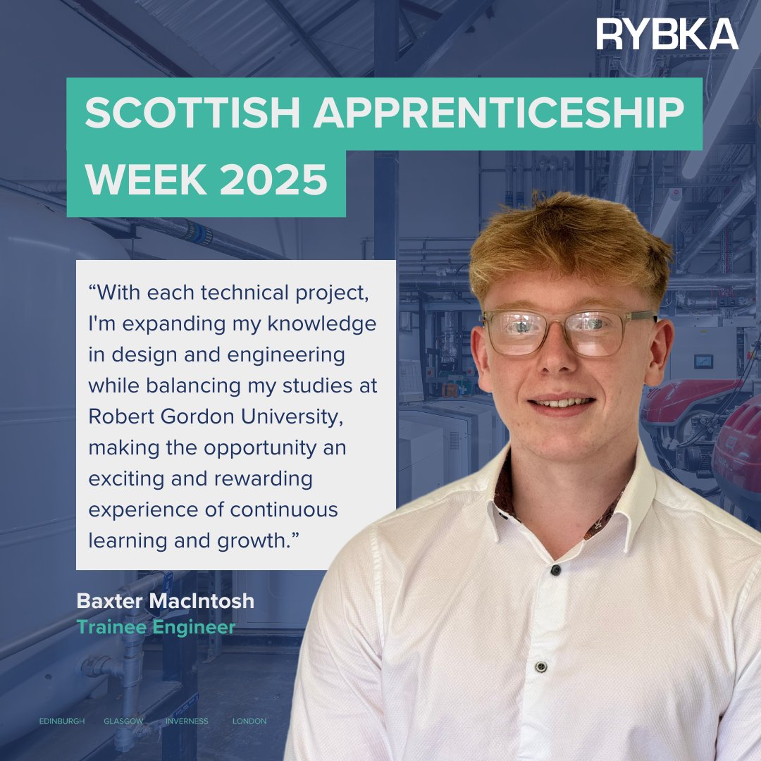 This Scottish Apprenticeship Week, we would like to introduce you to Baxter, our trainee engineer. 

Baxter is part of the Robert Gordon University Graduate Apprenticeship (GA) scheme, allowing him to gain hands-on industry experience while studying and earning his degree.