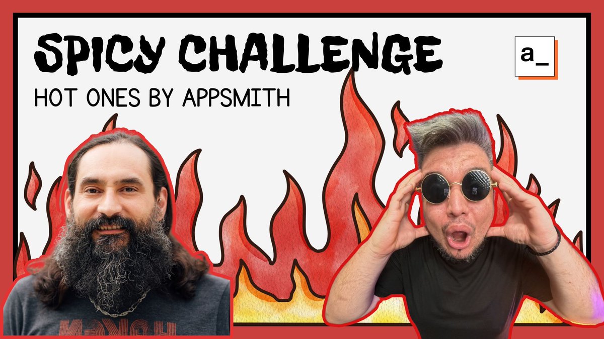 🌶️ What’s up, Spice Lords? 🔥 The Appsmith Spicy Challenge is now live. 

Ever wondered what happens when two developers eat weapons-grade hot sauce and try to answer questions about low-code? Only one way to find out. 

Grab a glass of milk 🥛 and head over to YouTube to watch