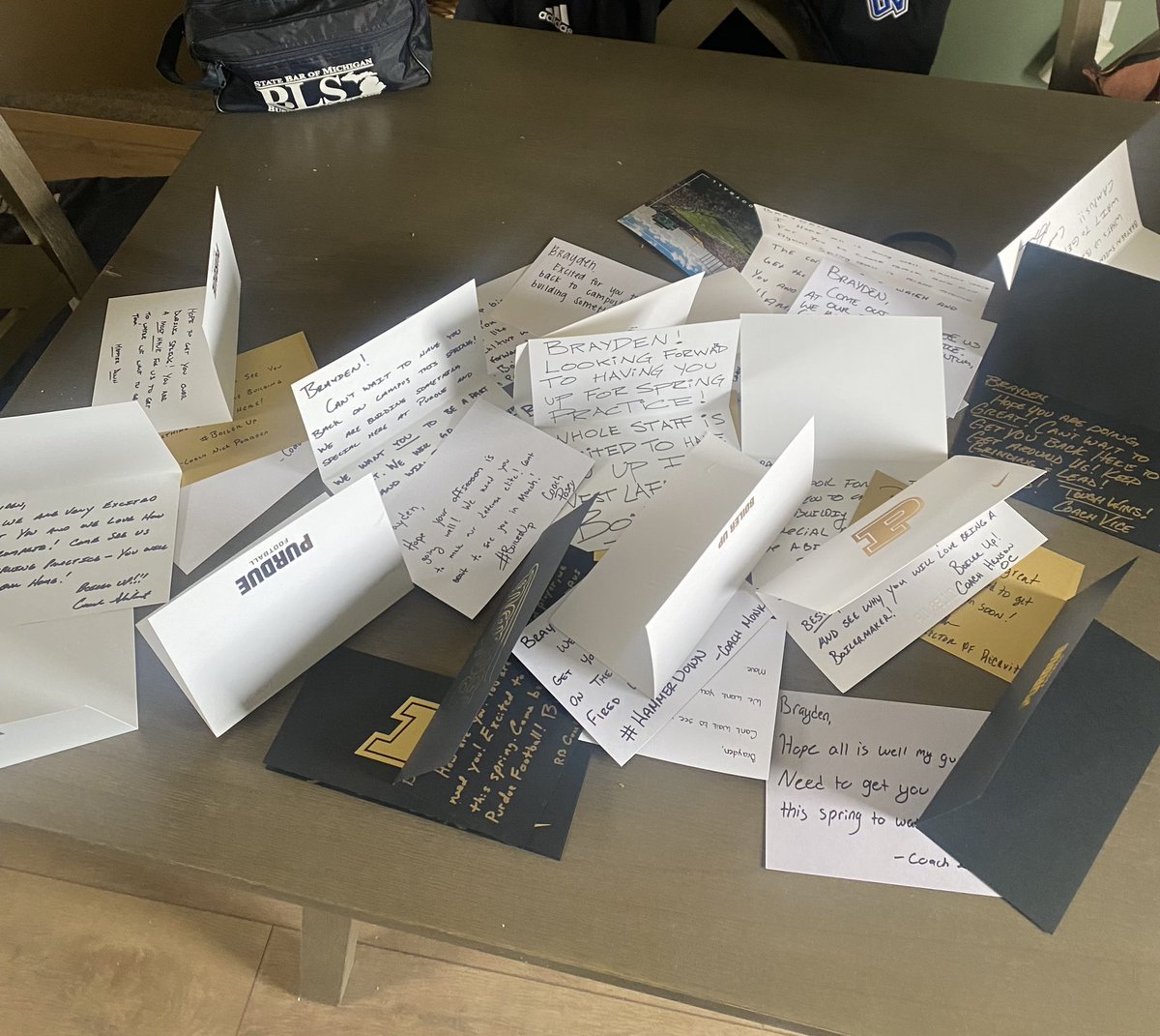 Brayden Sweeney (@bsweeney07) on Twitter photo I appreciate all the mail from Purdue‼️ Fired up to be back in West Lafayette on March 28th‼️<a href="/Mike_Scherer38/">Michael Scherer</a> <a href="/Nrenna/">Neal Renna</a> <a href="/CoachNatePurdue/">Nate Dennison</a> <a href="/Coach_Odom/">Barry Odom</a> I appreciate all the mail from Purdue‼️ Fired up to be back in West Lafayette on March 28th‼️<a href="/Mike_Scherer38/">Michael Scherer</a> <a href="/Nrenna/">Neal Renna</a> <a href="/CoachNatePurdue/">Nate Dennison</a> <a href="/Coach_Odom/">Barry Odom</a>