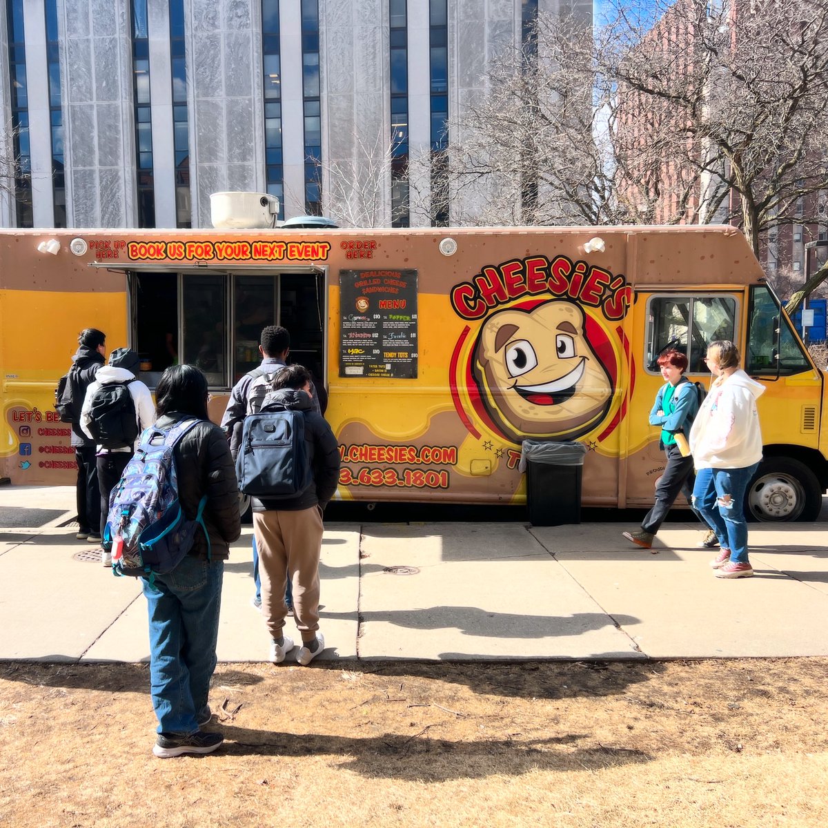 The Cheesie's Truck (@cheesies_truck) on Twitter photo HAPPY FRIDAY!! 🤩 Catch the Cheesie’s Truck on campus for the ultimate lunch break ✌🏽💛🧀 #CheesiesOnTheGo #GrilledCheeseGoals #ChicagoFoodTruck
🗓️ Friday, March 7
📍 U of C, 58th & Ellis <a href="/UChicago/">The University of Chicago</a>
⏰ 11am-2pm HAPPY FRIDAY!! 🤩 Catch the Cheesie’s Truck on campus for the ultimate lunch break ✌🏽💛🧀 #CheesiesOnTheGo #GrilledCheeseGoals #ChicagoFoodTruck
🗓️ Friday, March 7
📍 U of C, 58th & Ellis <a href="/UChicago/">The University of Chicago</a>
⏰ 11am-2pm
