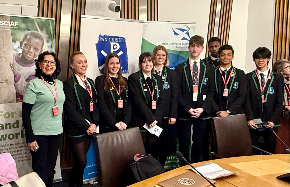 St Columba's RC HS, Dunfermline (@stcolumbasfife) on Twitter photo This week a group of our S6 Caritas pupils attended a reception <a href="/ScotParl/">Scottish Parliament</a> with <a href="/sciaf/">SCIAF 🧡</a> and <a href="/PaxScotland/">Pax Christi Scotland</a> to hear from Martha Inés Romero from Columbia, Secretary General of <a href="/PaxChristi/">Pax Christi International</a> and to reflect on peace and non-violence. Columbia is the focus of this year’s #WeeBox appeal. This week a group of our S6 Caritas pupils attended a reception <a href="/ScotParl/">Scottish Parliament</a> with <a href="/sciaf/">SCIAF 🧡</a> and <a href="/PaxScotland/">Pax Christi Scotland</a> to hear from Martha Inés Romero from Columbia, Secretary General of <a href="/PaxChristi/">Pax Christi International</a> and to reflect on peace and non-violence. Columbia is the focus of this year’s #WeeBox appeal.