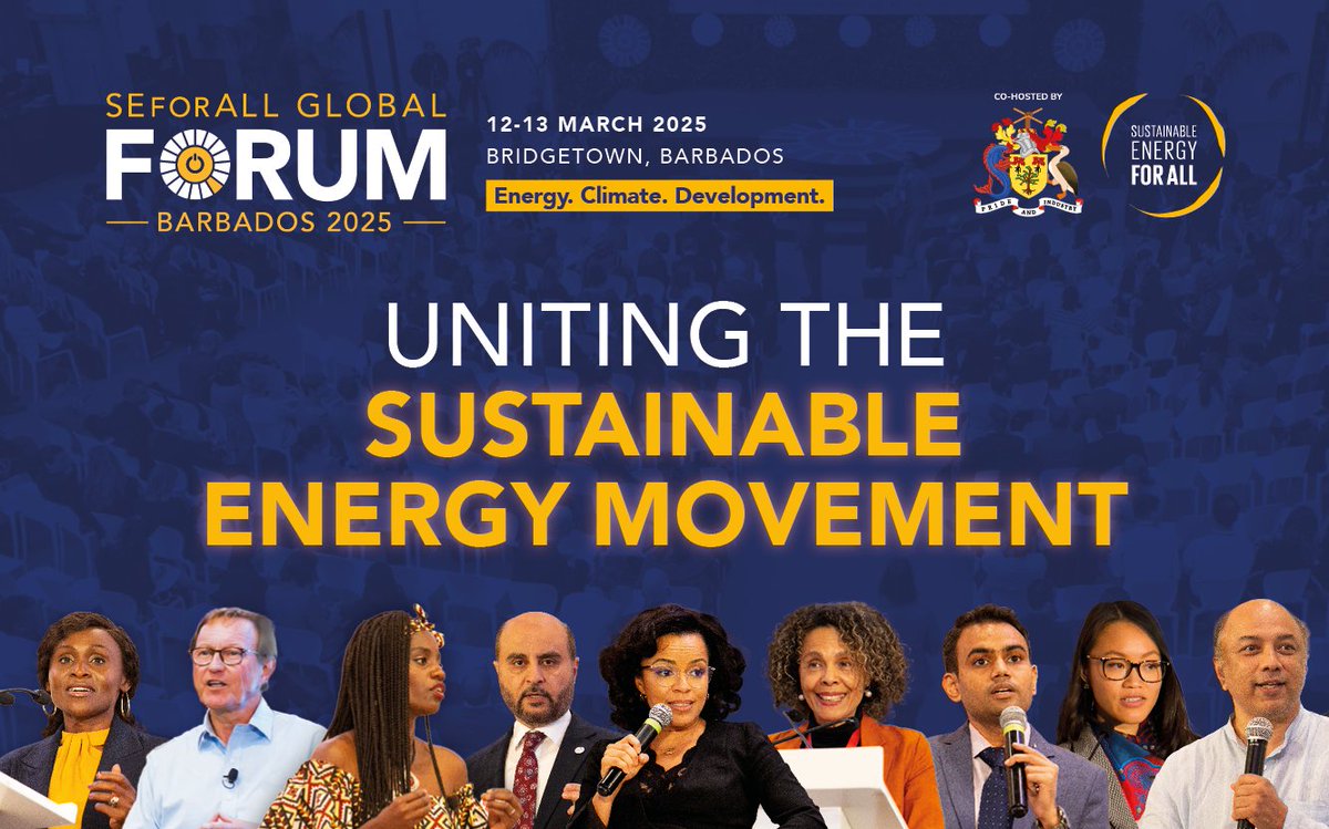 I will be attending the Sustainable Energy for All <a href="/SEforALLorg/">Sustainable Energy for All</a> Forum in Bridgetown, Barbados. Looking forward to discussions advancing #energyaccess  for our communities, especially clean cooking and PUE #CleanEnergy <a href="/BrianMisiati/">The Climate Ambassador</a> <a href="/SEAAKenya/">Sustainable Energy Access Association Kenya</a> <a href="/Modester_Lynn/">Modester Lynn🇰🇪</a> <a href="/ACCESSCSOs/">ACCESS Coalition</a>