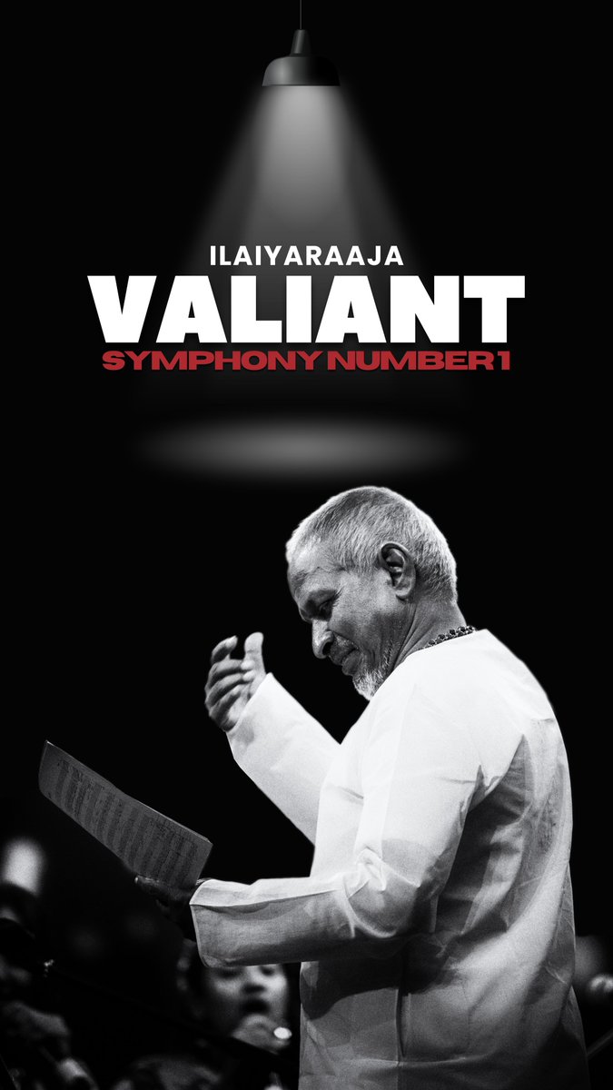 The Maestro #ilaiyaraaja 's debut Symphony. #Valiant #Incredible
