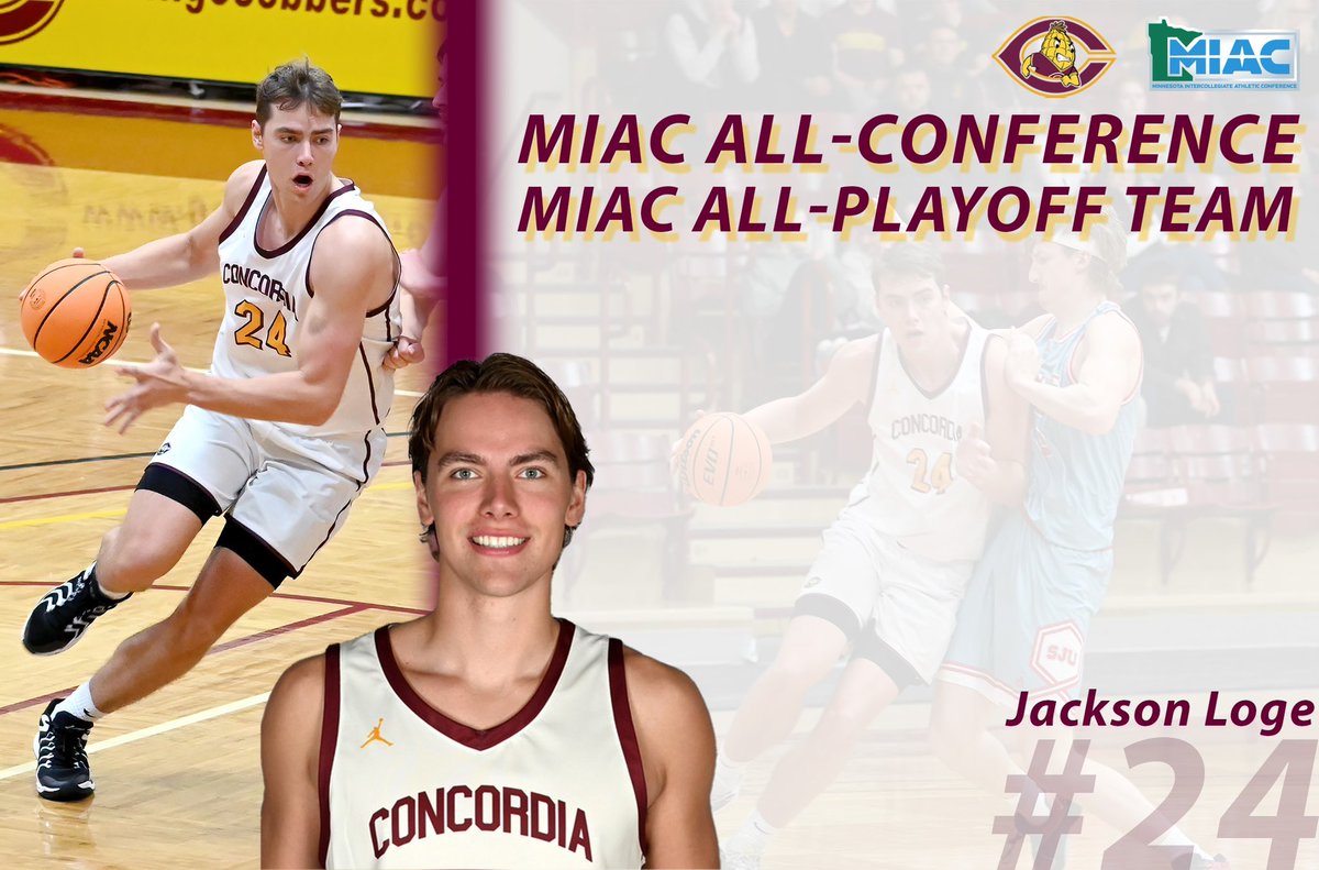 🏀 12.4ppg, 9.2 rpg (2nd in MIAC) in conference games
⭐️ 12 double doubles on the season (t-19th in NCAA D3)
🚨2025 MIAC All Playoff Team
<a href="/jacksonloge22/">Jackson Loge</a> 
#CobberWay