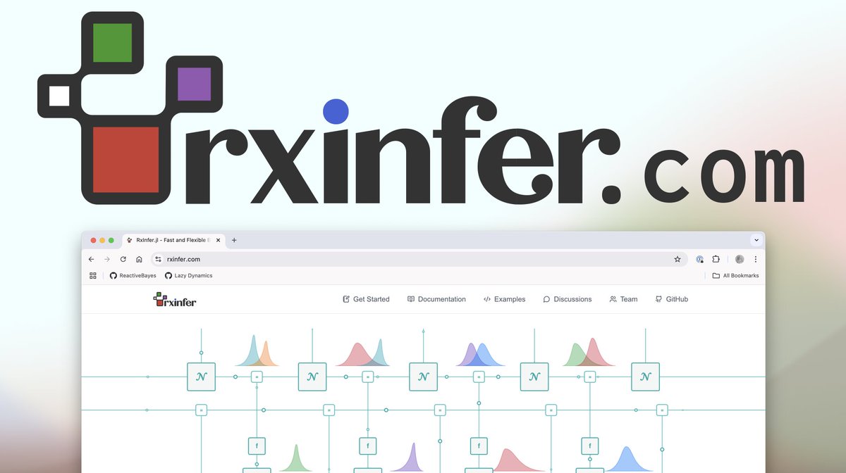 Turns out .ml doesn’t just stand for machine learning - it also means maybe lost :/

But hey, every project needs its "we lost our domain" story. Our just happened on Friday. Find us at rxinfer.com now. This time for real (probably).