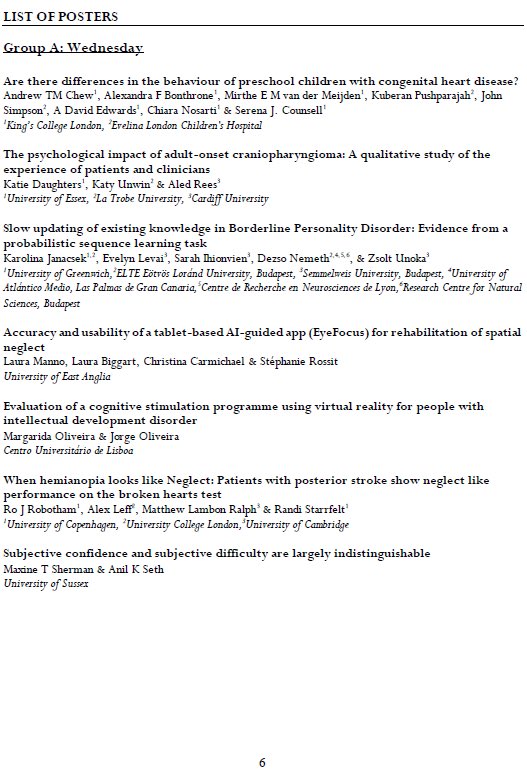 BNS_Neuropsych's tweet image. Poster billing at the @BNS_Neuropsych #BNSSpringMeeting. 🧠