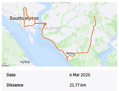 Half Marathon distance ✅ That was tough, but I managed it Thanks to the SSRC squad! Training is back on track. We are raising money to support families going through Neonatal care. Any more donated would be incredible and will make such a big difference! justgiving.com/page/nathan-cl…