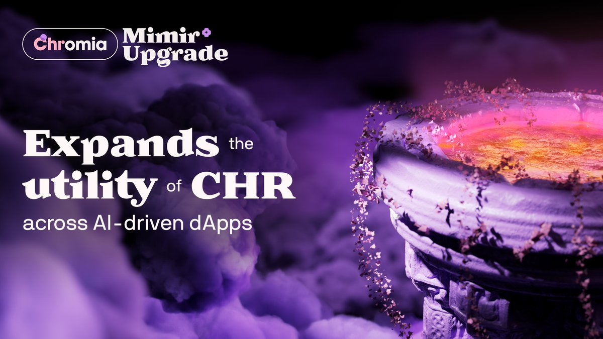 Mimir Upgrade = More CHR Utility!
With Mimir, CHR isn’t just powering transactions—it’s expanding into AI-driven dapps!
From decentralized AI storage to on-chain inference, CHR is leveling up its role in the future of AI + blockchain. 🔥
Stay tuned. March 25th.
