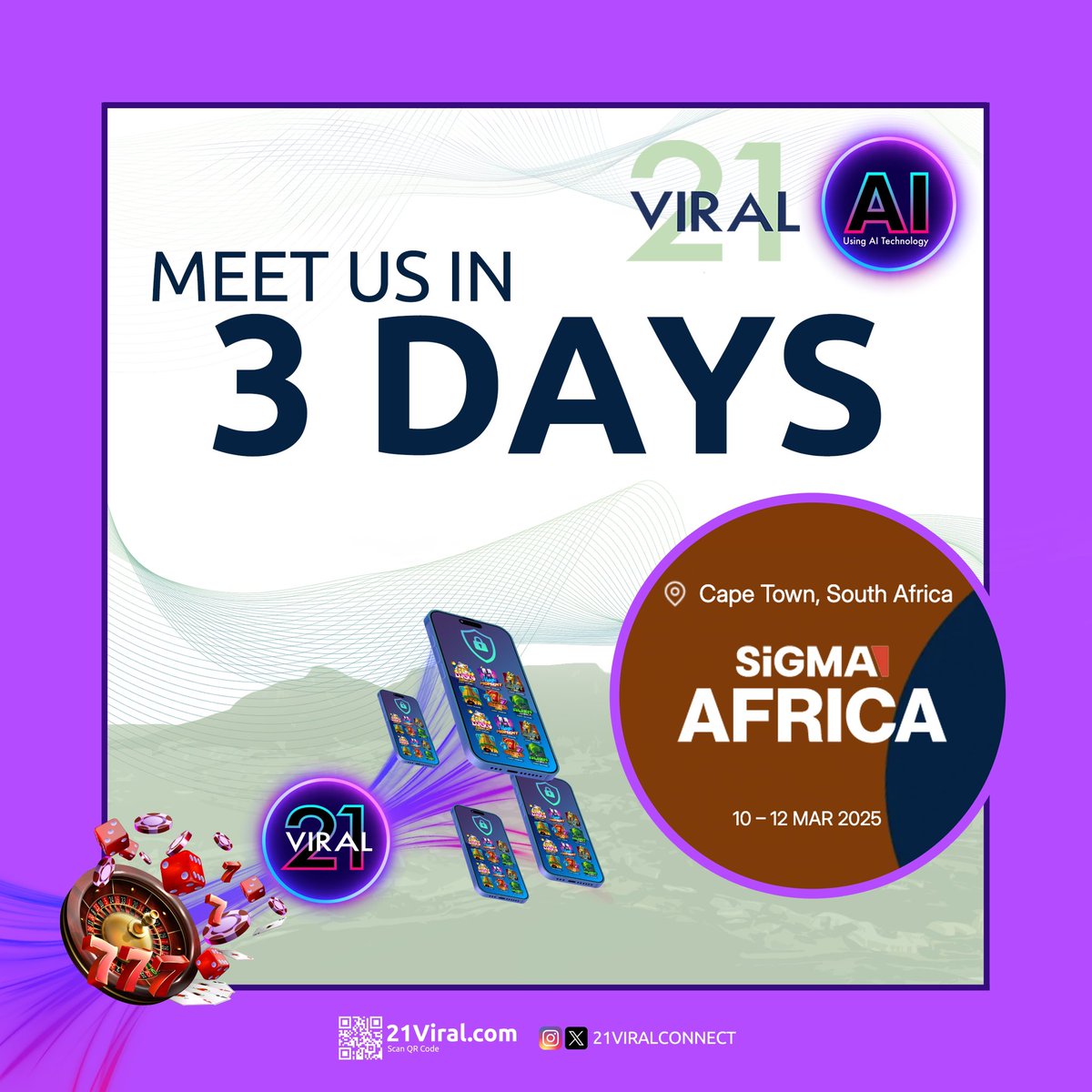 21VIRALCONNECT's tweet image. Meet us in 3 days @SiGMAworld_ #africa

Let’s talk #GameIntegration #fastertimetomarket 

DM us for a meeting @21VIRALCONNECT

#MeetMeAtSIGMA
#LetsmeetAtSIGMAAAFRICA
#SIGMA
#SIGMAAFRICA
#SIGMAEvents 
#SOUTHAFRICA
#CAPETOWN
#AFRICA
#LATAM