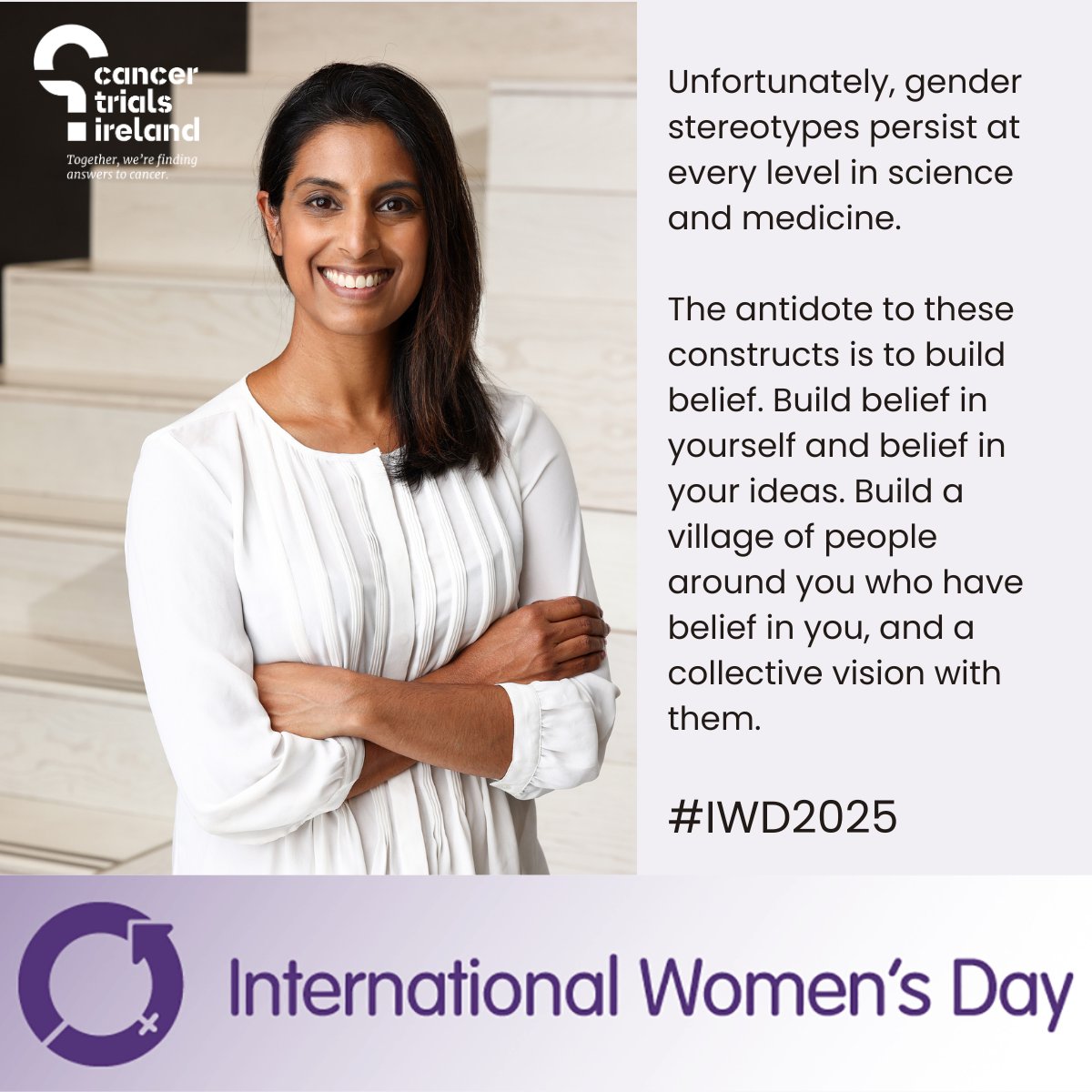 CancerTrialsIreland 🌈 (@cancertrials_ie) on Twitter photo "My message to women in cancer research is, if you can think it, you can do it!"
An inspiring #InternationalWomensDay message from Prof <a href="/DrJNaidoo/">Jarushka Naidoo</a> , consultant medical oncologist at <a href="/CancerCentreIre/">Beaumont RCSI Cancer Centre</a> , Professor in <a href="/RCSI_Irl/">RCSI</a> & Chair of the CTI Lung DSSG.
#IWD2025 "My message to women in cancer research is, if you can think it, you can do it!"
An inspiring #InternationalWomensDay message from Prof <a href="/DrJNaidoo/">Jarushka Naidoo</a> , consultant medical oncologist at <a href="/CancerCentreIre/">Beaumont RCSI Cancer Centre</a> , Professor in <a href="/RCSI_Irl/">RCSI</a> & Chair of the CTI Lung DSSG.
#IWD2025