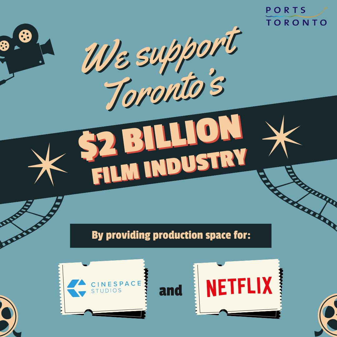 #DYK that the <a href="/PortofToronto/">Port of Toronto</a> contributes to Toronto’s film industry? 

We provide a multi-use production hub for @Cinespacestudios and <a href="/Netflix_CA/">Netflix Canada</a>.
  
#PortofToronto #PortsToronto #Toronto #TorontoFilm #TorontoFilmmakers #TorontoProduction #FilmProduction #FilmSet