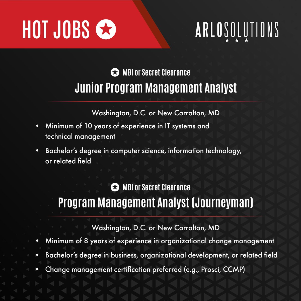 Hot like daylight savings 🌞, these jobs are your chance to spring ahead in your career 🚀. Join our ‘A’ team for top-tier execution and results. Ready to make the leap? Let’s connect. Full JDs available at arlo-solutions.com/careers/