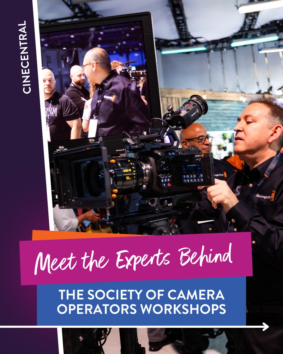 NABShow's tweet image. Join the #SocietyofCameraOperators for exclusive, hands-on workshops designed to elevate your camera operating skills! 🎥 Meet the inspiring speakers leading these sessions! Learn more about the CineCentral program here: nabshow.com/las-vegas/conf…

#NABShow #CameraOperator #CameraOp