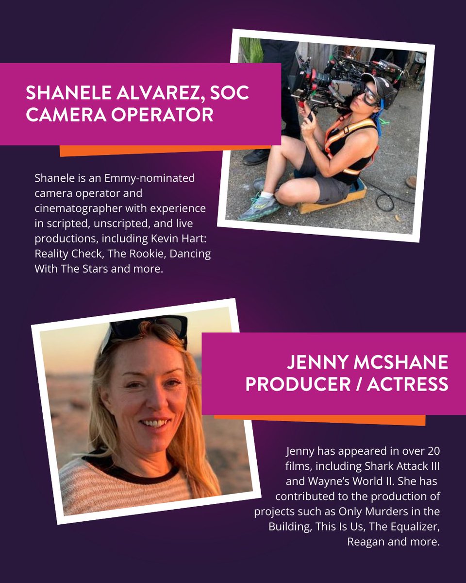 NABShow's tweet image. Join the #SocietyofCameraOperators for exclusive, hands-on workshops designed to elevate your camera operating skills! 🎥 Meet the inspiring speakers leading these sessions! Learn more about the CineCentral program here: nabshow.com/las-vegas/conf…

#NABShow #CameraOperator #CameraOp