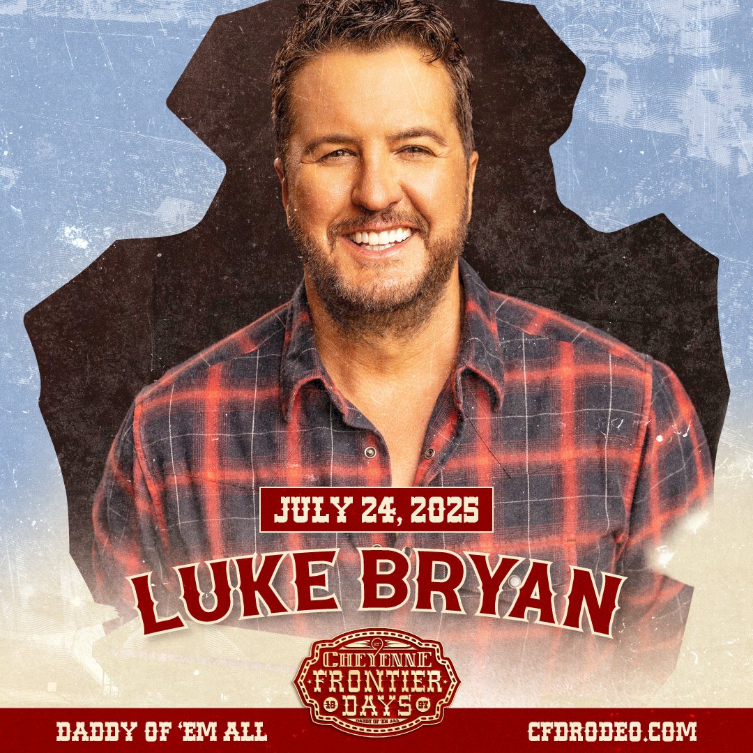 Luke Bryan (@lukebryan) on Twitter photo Cheyenne! Can’t wait to play <a href="/CheFrontierDays/">Cheyenne Frontier Days</a> on July 24th. Tickets go on sale March 13th at cfdrodeo.com Cheyenne! Can’t wait to play <a href="/CheFrontierDays/">Cheyenne Frontier Days</a> on July 24th. Tickets go on sale March 13th at cfdrodeo.com