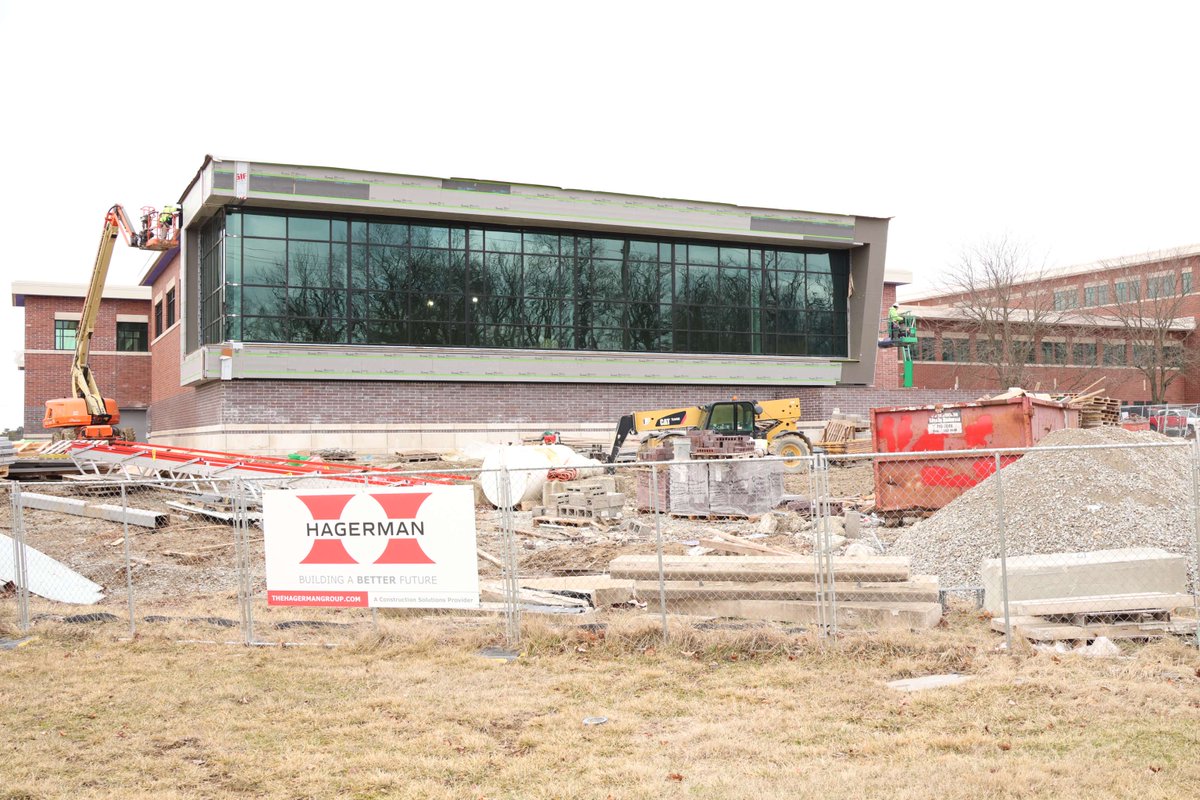 REDimondAssoc's tweet photo. We visited our Noblesville High School project, and even under construction, the progress is impressive! The new spaces are taking shape beautifully. Shoutout to the team bringing this project to life! @CSOArchitects @hagermangroup @NobSchools https://t.co/CNL15ZgYSN
