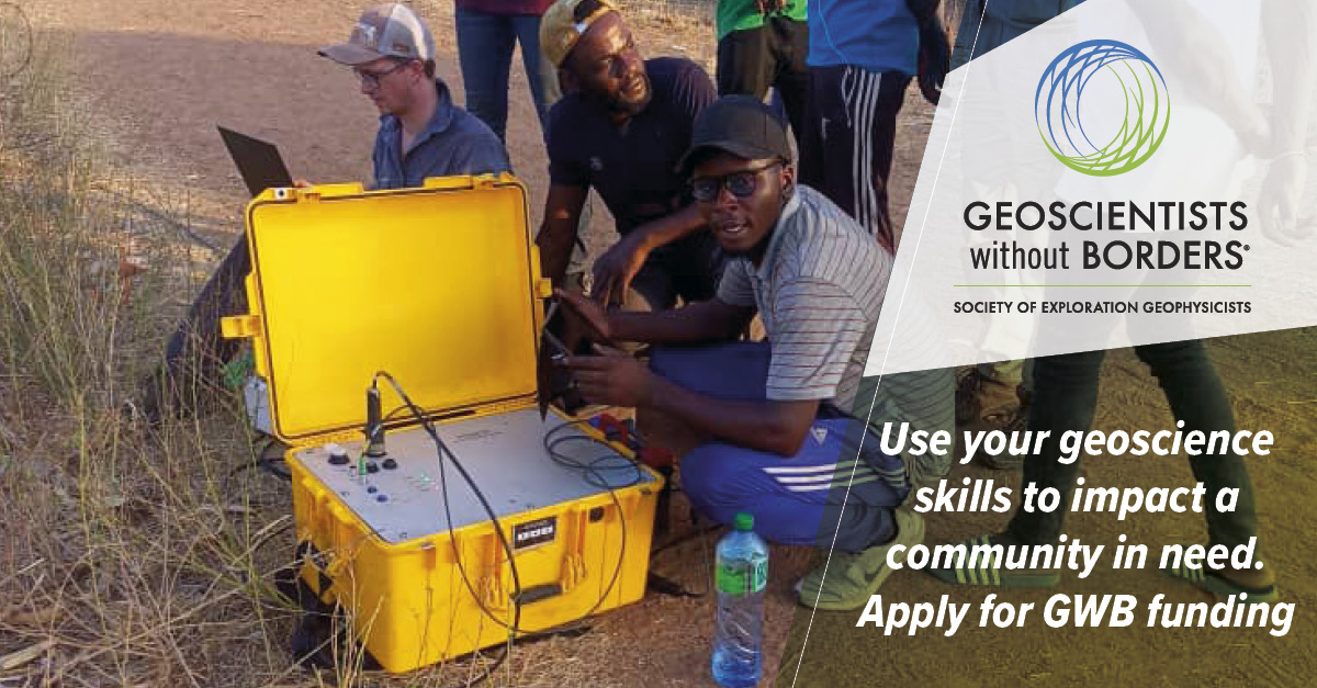 Geoscientists! 🌍 

Help make the world safer with GWB. 

Letter of Inquiry submission deadline is in 2 DAYS (9 March)! 

Submit here: go.seg.org/3BYxfzO