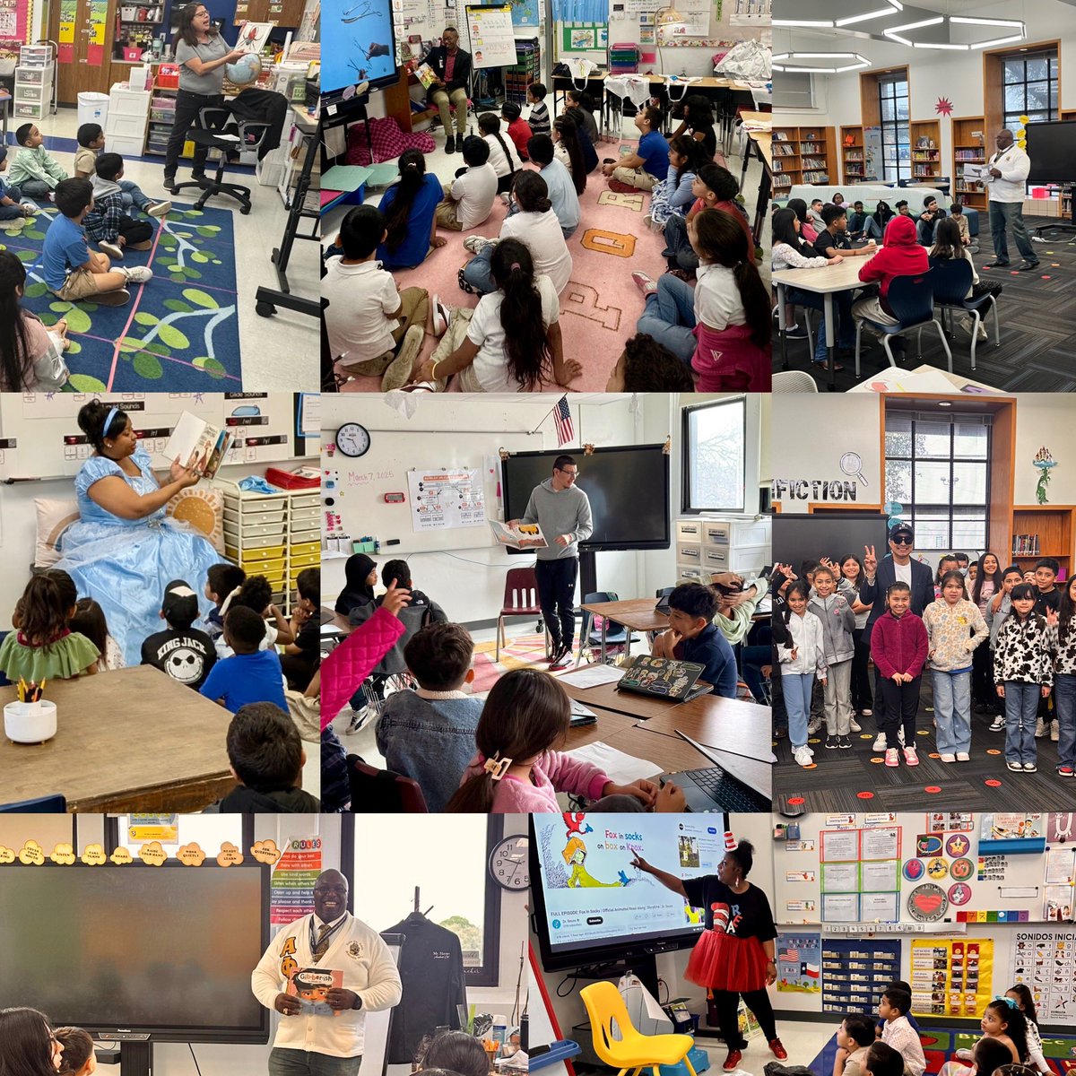 Thank you to all the amazing Read Across America volunteers from our community!   #ReadAcrossAmerica #CommunityHeroes 📚✨<a href="/DISD_Libraries/">Dallas ISD Libraries</a>