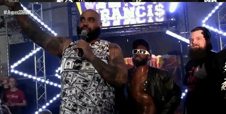 Christo79744616's tweet photo. #TNAWrestling AJ Francis comes out with Rich Swann and ruins the moment of Jake Crist & BDE gloats about himself and rich being the best Tag team ever #RevolverSORROW https://t.co/gtqrhcaWqN