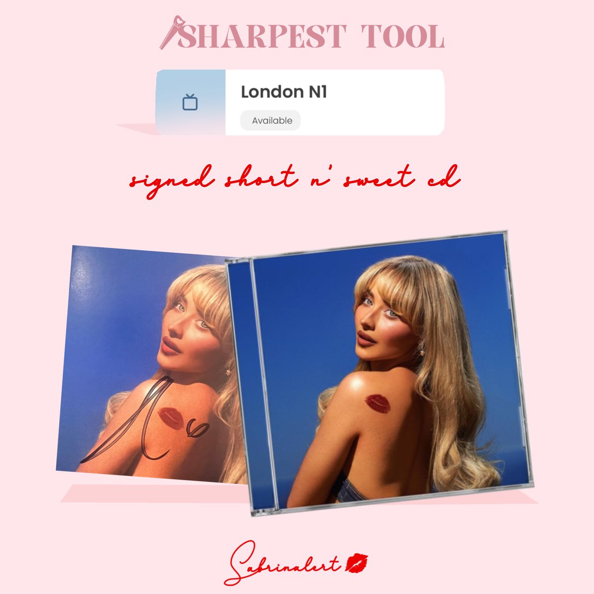 🇬🇧 1 night at the O2 is cute but ✌🏻 though? 

Sabrina takes the stage for her first show in London tomorrow. we just know this sharpest tool will be a memorable one 💋 our winner will take home a signed short n’ sweet CD! 

open now. good luck!