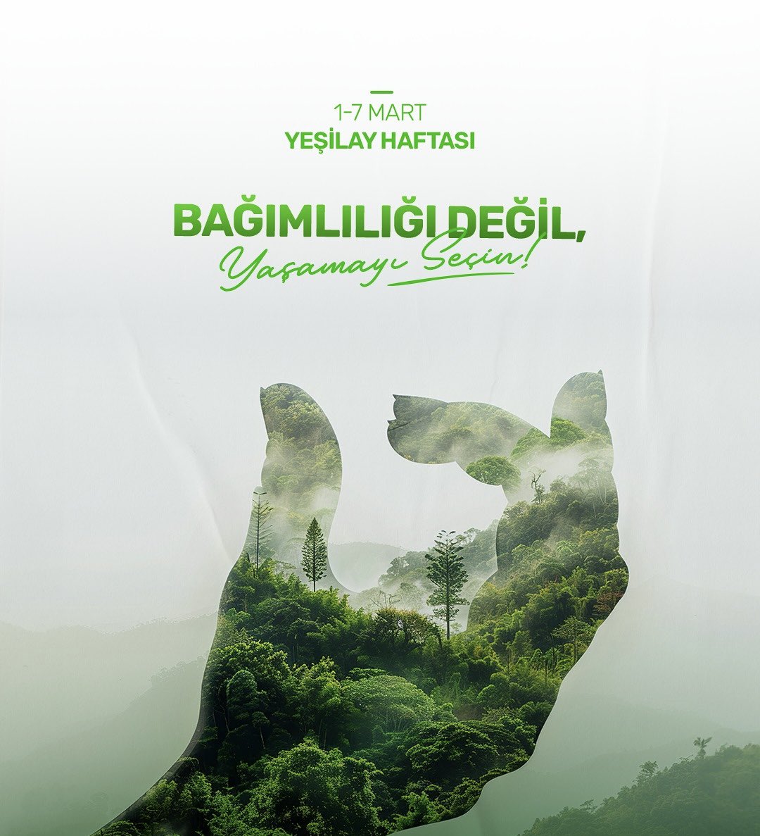 SimavBelediyesi's tweet photo. Yeşilay Haftası’nda sağlıklı bir yaşamın ve bağımlılıklardan uzak durmanın önemini bir kez daha hatırlıyoruz.

Sağlıklı bir gelecek için hep birlikte el ele verelim, yeşil bir dünyaya adım atalım. 
Birlikte daha güçlü, daha sağlıklı yarınlara! 💚 https://t.co/OLJXpv5l48