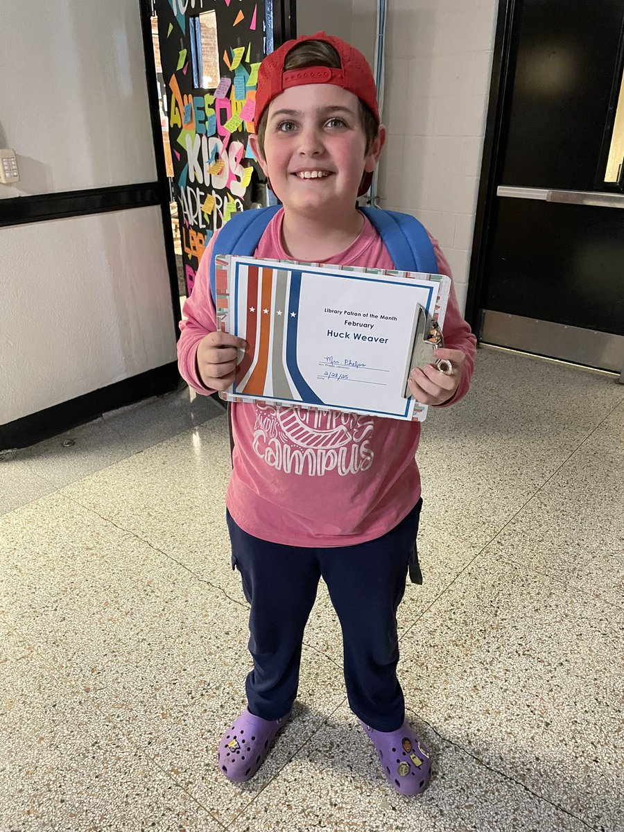 Library Patron of the Month! 💙 <a href="/HPCS_TN/">HP Campus School</a>