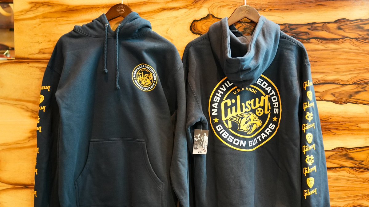 NSHLockerRoom's tweet photo. Music + Hockey = Smashville Perfection
Catch our Gibson x Predators pop-up tomorrow during the @PredsNHL game! Custom Gibson guitars, exclusive apparel by Violent Gentlemen & more ๐ฅ
๐ Section 111
@GibsonGarage @ViolentGents @delawarenorth
#GibsonxPreds #Smashville https://t.co/rht3YcnAai