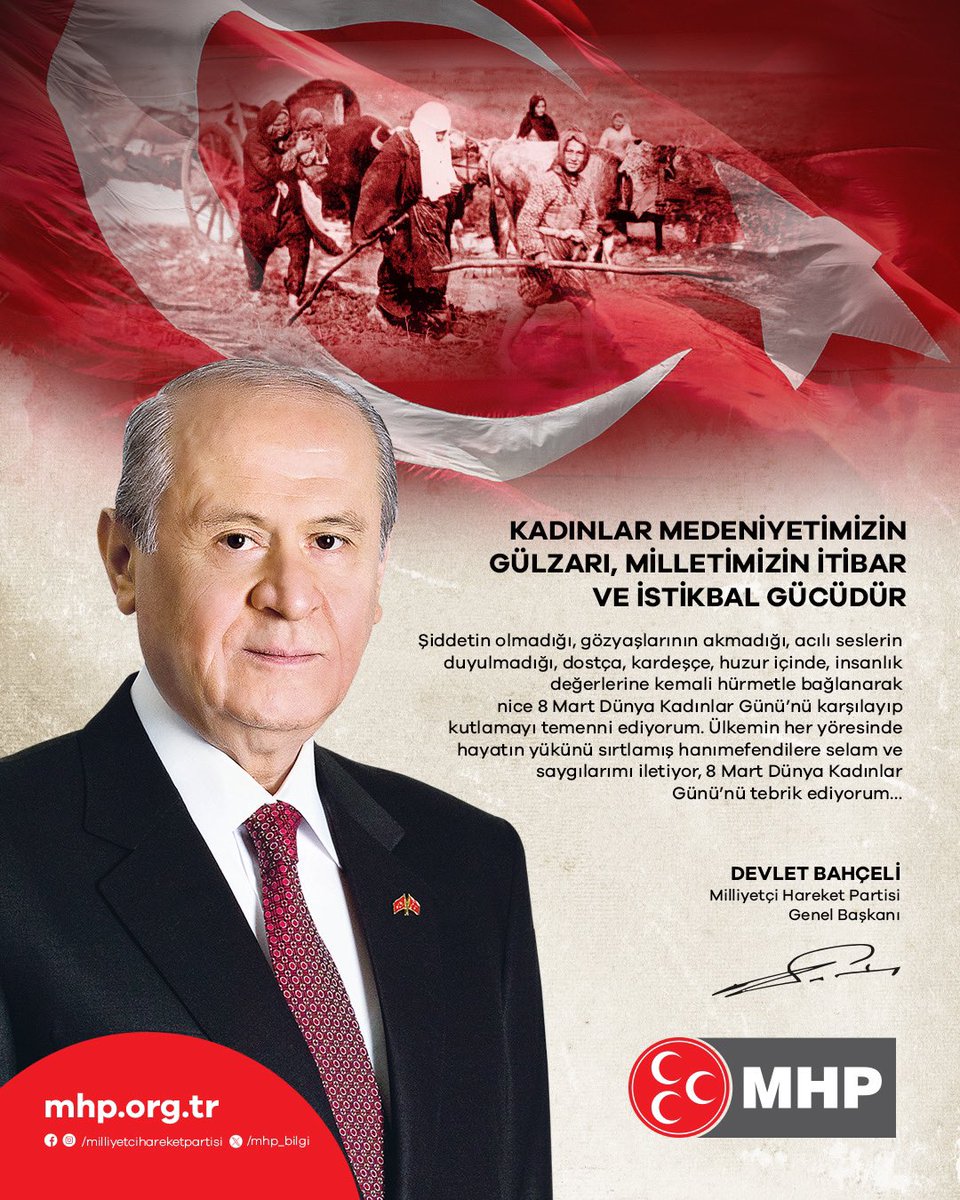 KADINLAR MEDENİYETİMİZİN GÜLZARI, MİLLETİMİZİN İTİBAR VE İSTİKBAL GÜCÜDÜR