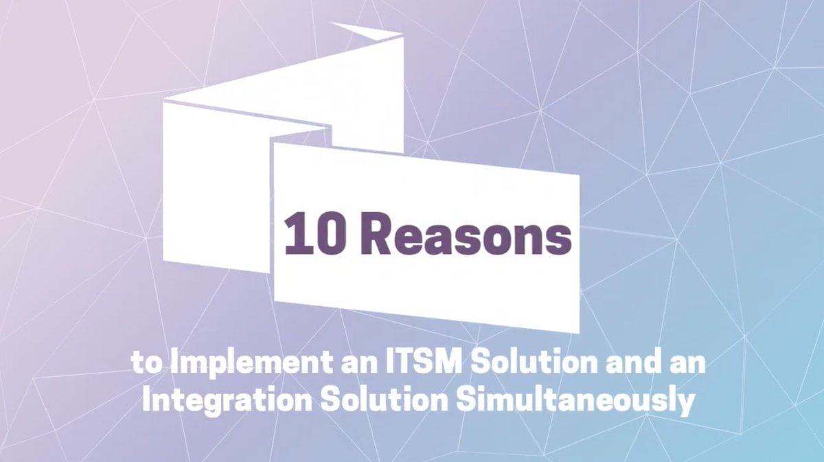 Perspectium wants you to know: What you gain from implementing a data integration tool at the same time as #ServiceNow. ow.ly/wBTa50V8mA0