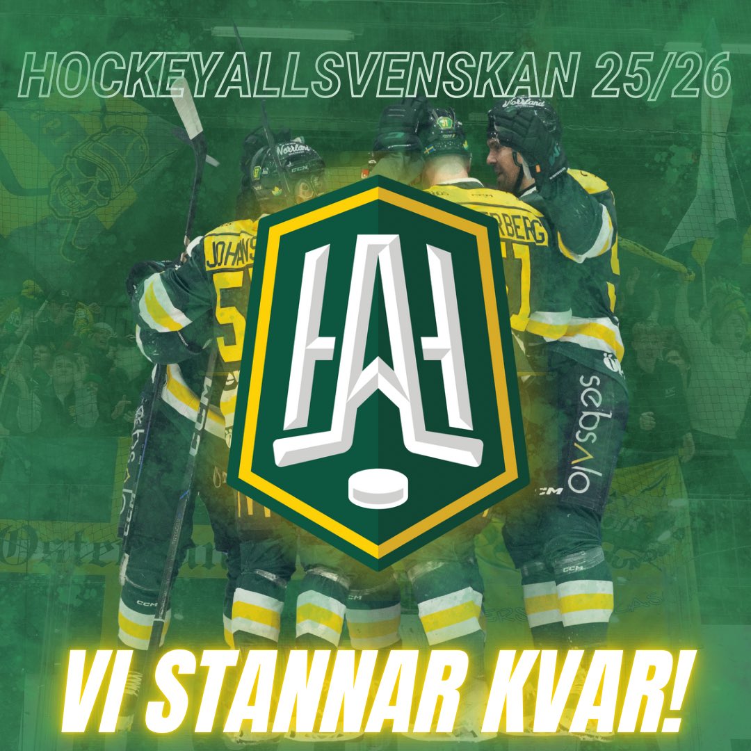 OstersundsIK's tweet photo. VI STANNAR KVAR!! 💚💛

Oändligt stort tack till er alla, som genom en tuff säsong med toppar och dalar stått kvar och stöttat oss genom allt! Nu ska vi göra vår fjärde säsong i HockeyAllsvenskan och tillsammans ska vi framåt!

TACK!! 💚💛 https://t.co/AmM5L3Q3vJ