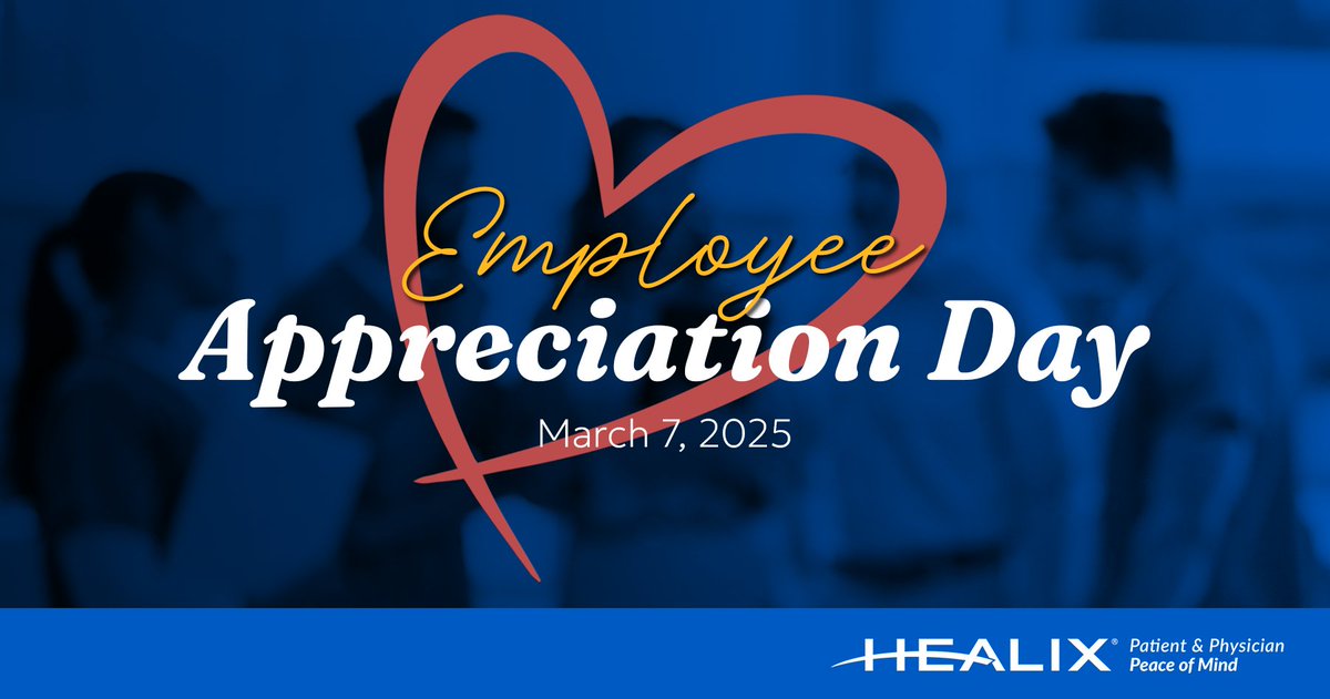 HealixHealth's tweet photo. Happy Employee Appreciation Day! It is an honor to celebrate the incredible dedication and talent of our employees, as together we work to unceasingly provide the highest level of patient care and customer service to our clients. 

#employeeappreciationday #healthcare https://t.co/O1oJDScl0Q