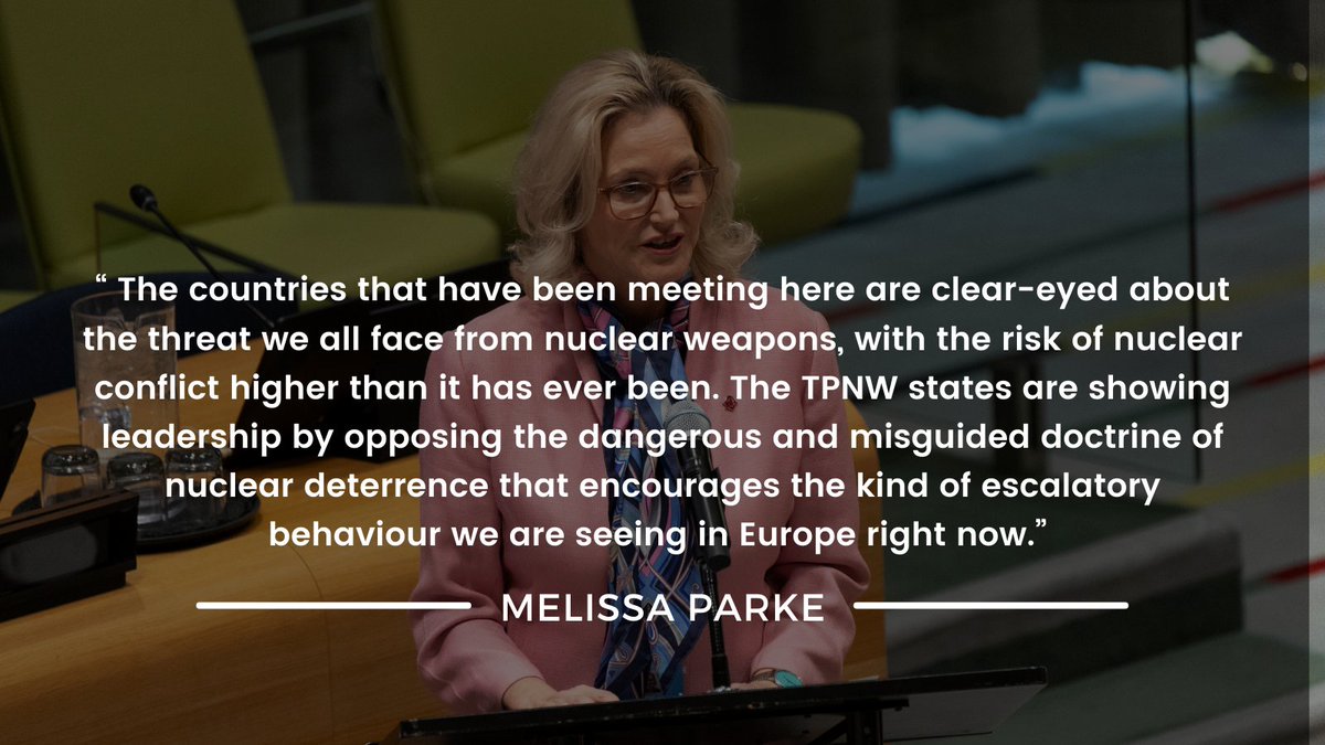 🚨The 3rd Meeting of States Parties to the #TPNW has concluded with a strong message: nuclear weapons &amp; deterrence threaten us all.  States agreed that the #NuclerBan is the alternative to reckless nuclear deterrence and proliferation. 

Read more here: icanw.org/tpnw_third_mee…