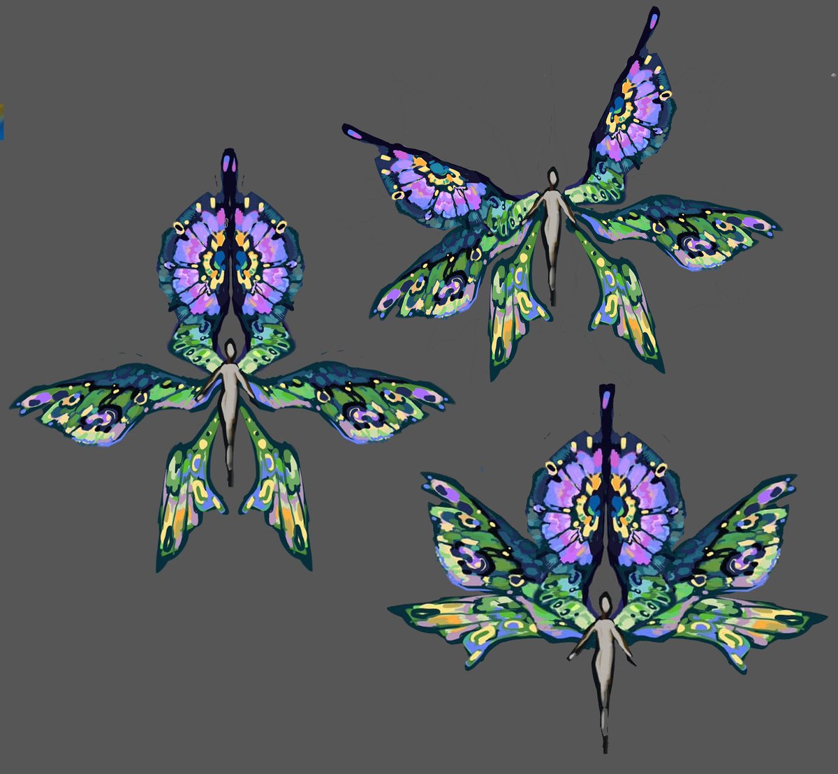 BulBusinka's tweet image. I present to you:
Biblical lore inspired angel with dozens of "eyes", insect -like wings AND stained glass effect
(づ。◕‿‿◕。)づ✨