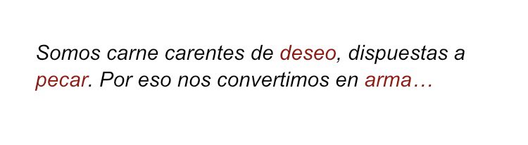 No somos almas Salvajes, somos armas Salvajes….