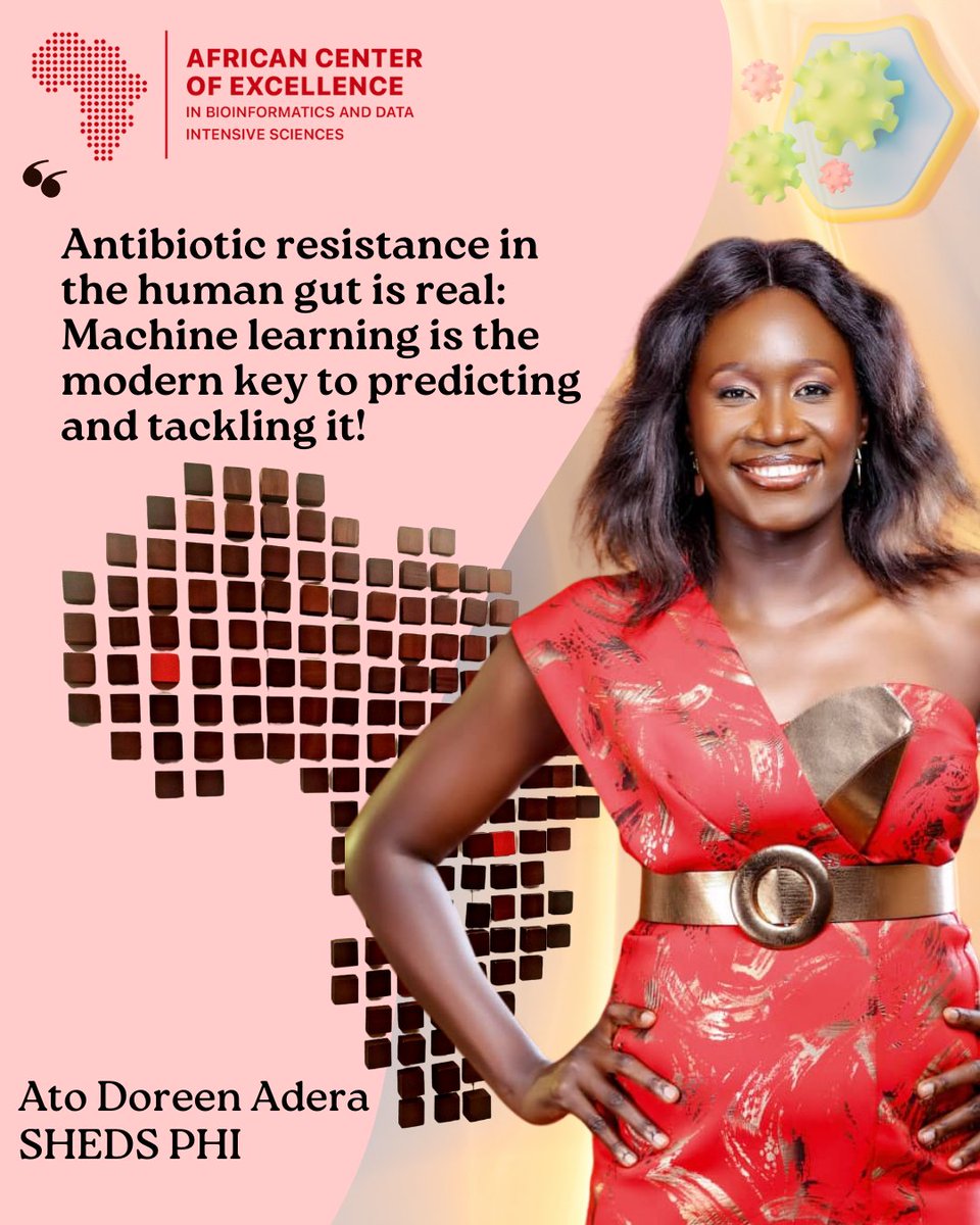 ACE Bioinformatics & Data Sciences (@aceuganda) on Twitter photo #SHEDS 👩💻📊
Meet <a href="/AtoAderaDoreen/">Doreen Ato Adera</a> , one of the super women in #STEM leveraging #machinelearning to predict and tackle antibiotic resistance in the human gut.
🔗 Learn more about her journey on LinkedIn: linkedin.com/in/doreen-ader…
<a href="/UCSF/">UC San Francisco</a>
#SHEDataScience #SHEDS 👩💻📊
Meet <a href="/AtoAderaDoreen/">Doreen Ato Adera</a> , one of the super women in #STEM leveraging #machinelearning to predict and tackle antibiotic resistance in the human gut.
🔗 Learn more about her journey on LinkedIn: linkedin.com/in/doreen-ader…
<a href="/UCSF/">UC San Francisco</a>
#SHEDataScience