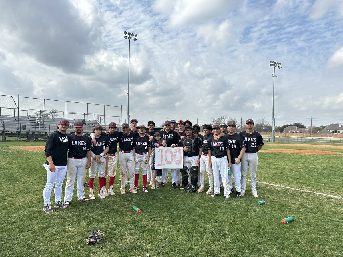 Congratulations Coach Skelton on 100 wins at Cy Lakes! #WAWG #TIS